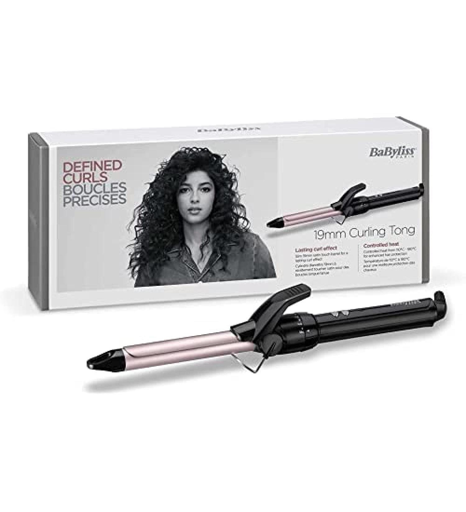 Buy BaByliss C319E 19mm Curling Iron Pro180 - Black & Pink | International Shipping Available - Buy Online on SooperMarket.com