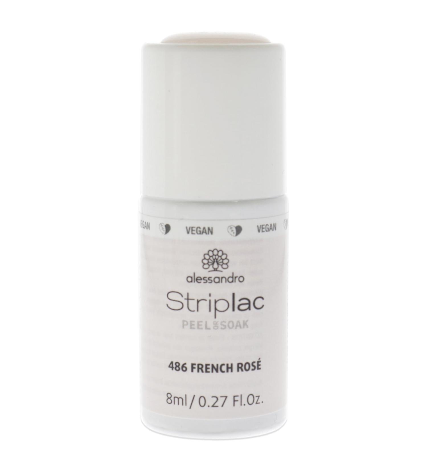 Alessandro Striplac peel or soak French ros -LED nail polish in a tender ros for a classic French manicure-for perfect nails in 15 minutes-1 x 8ml French