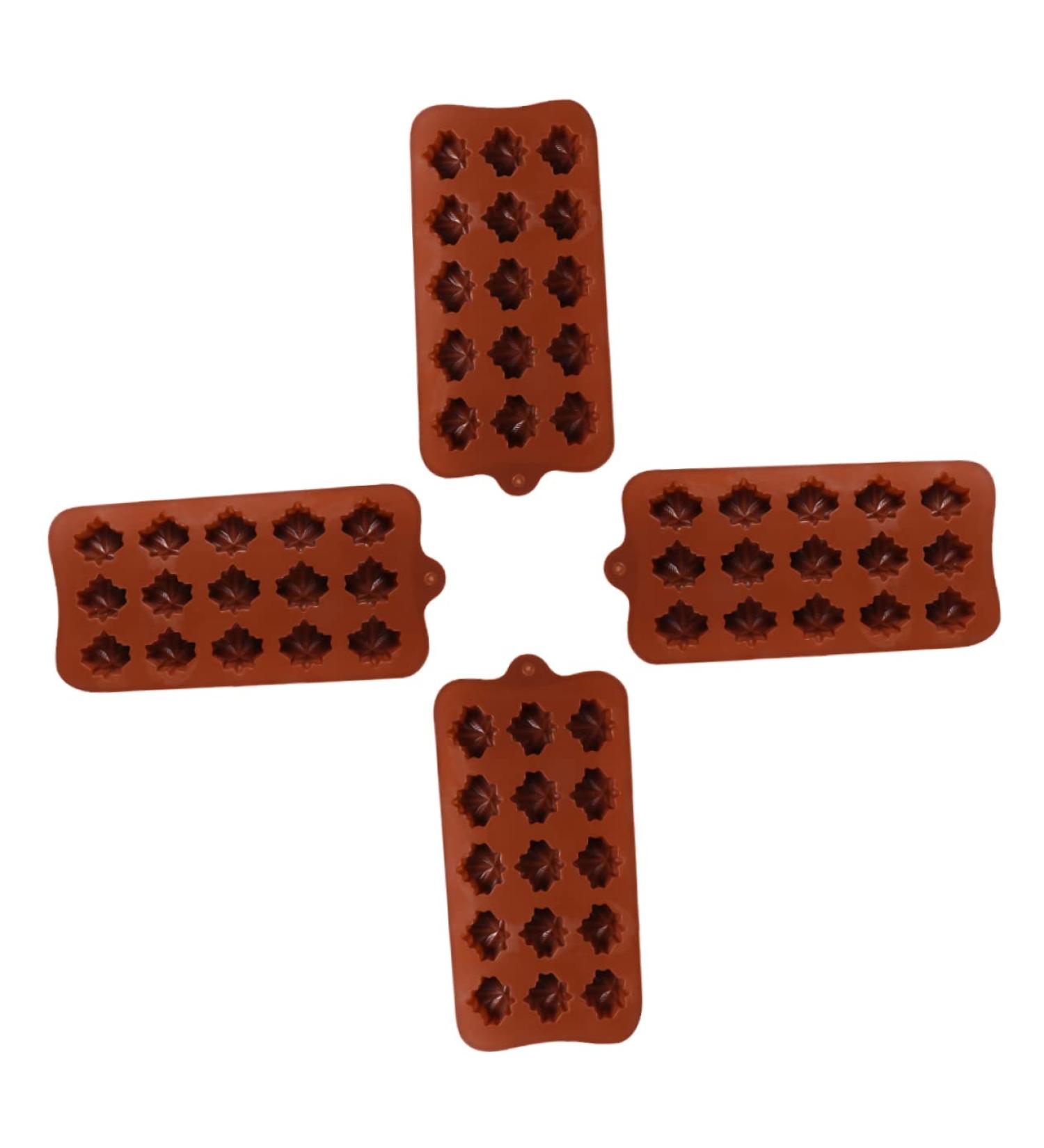 MAGICLULU 4pcs Chocolate Mold Silicone Molds Chocolates Baking Mold Silicone Cookie Molds Baking Cake Molds Chocolate DIY Molds Silicone Cake Molds DIY Cake Molds Biscuit Dessert Silica Gel - Buy Online on SooperMarket.com
