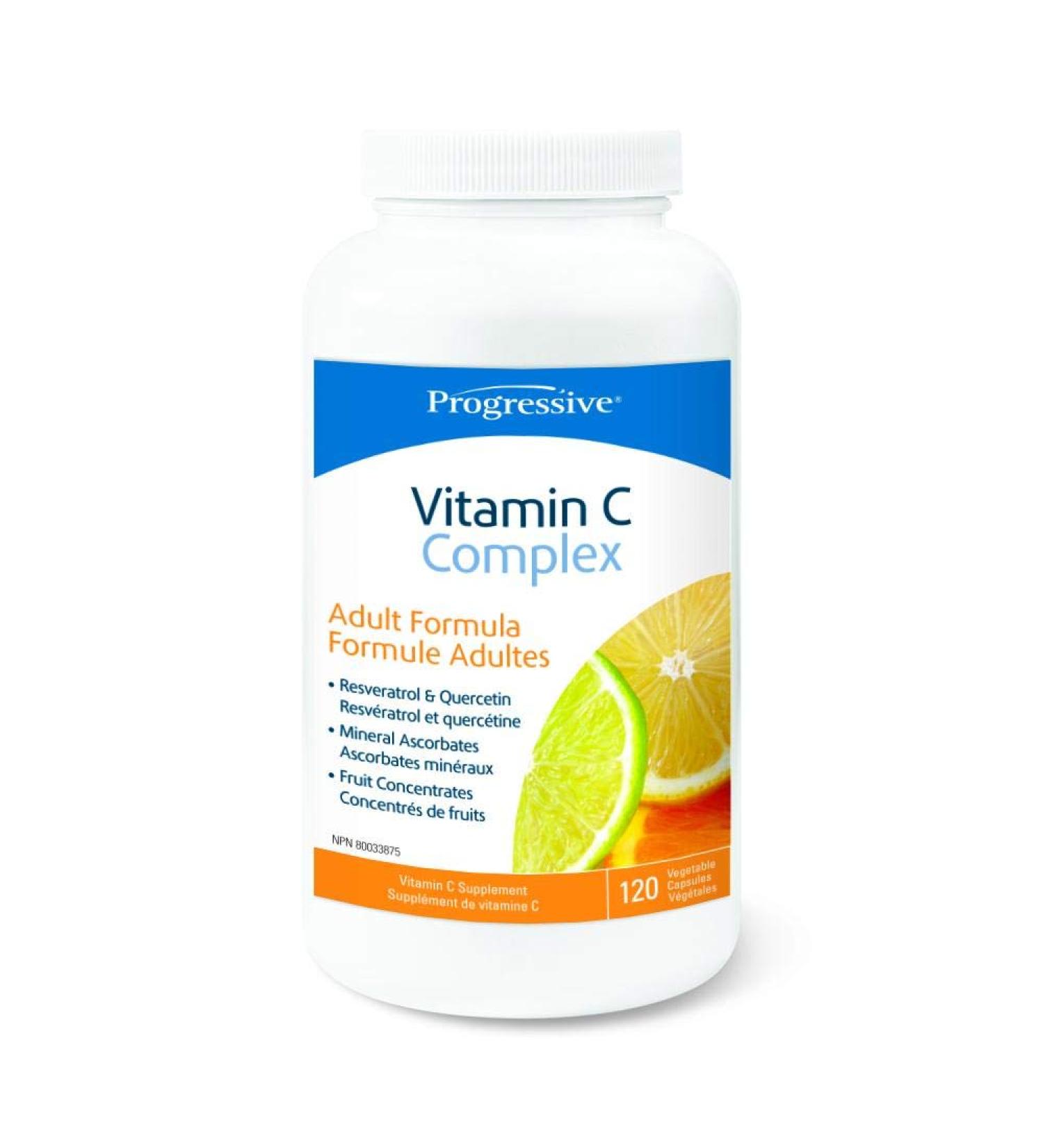 Progressive Vitamin C Complex 120 Capsules - Buy Online on SooperMarket.com