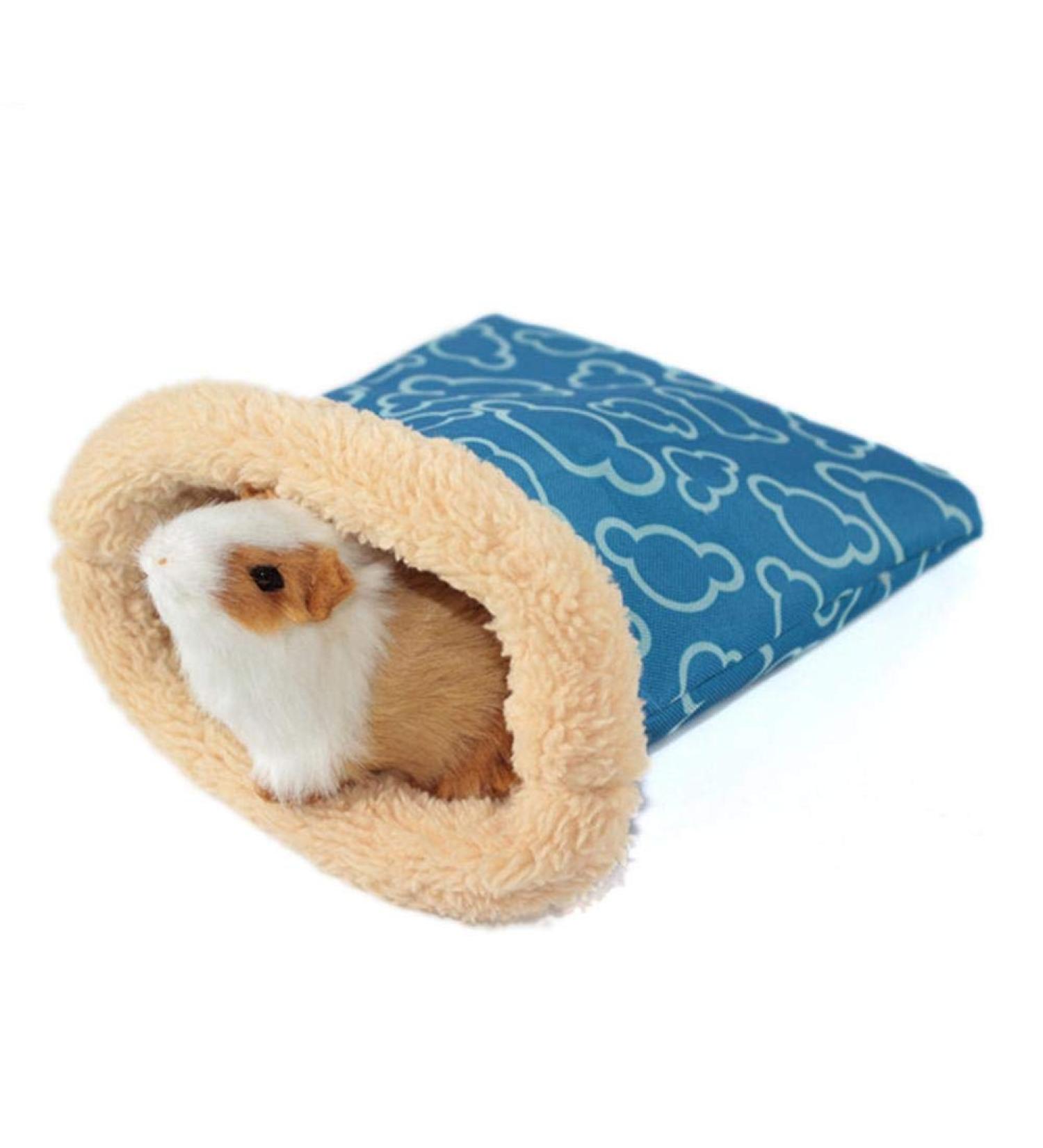Easy-topbuy Hamster Sleeping Bag Small Pet Nest For Hedgehog Squirrel Hamster Guinea Pig Sleeping Pouch With Warm Plush Inner And Waterproof Outer 13 X 12cm / 23 X 18cm (Color Random) S(13Â xÂ 12cm) - Buy Online on SooperMarket.com