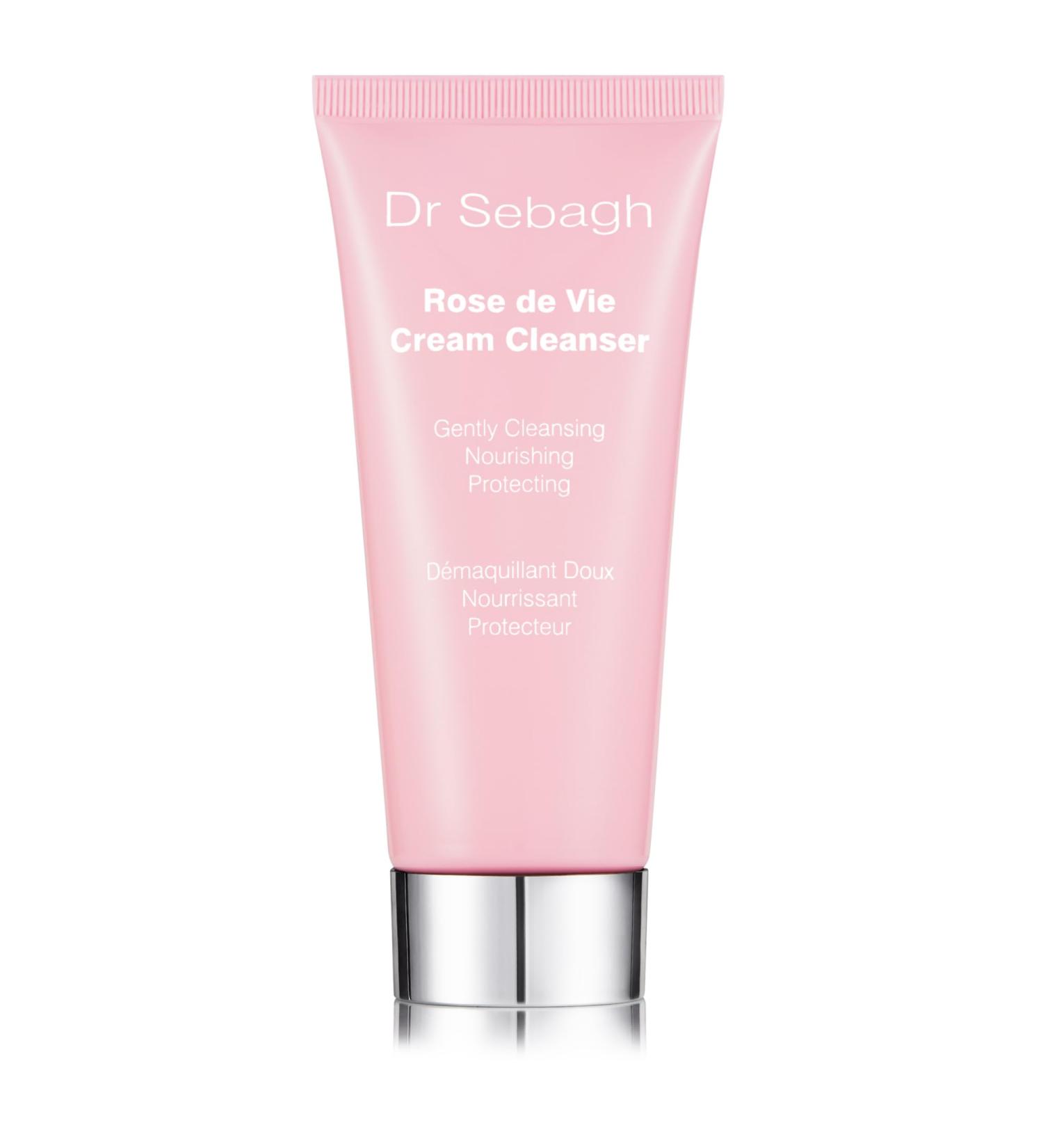 Dr Sebagh Cream Cleanser for All Skin Types - Hydrating Facial Cleanser & Makeup Remover - Deep Pore Cleanser - Rose-Scented Face Wash (3.4 fl. oz.) - International Shipping Available - Buy Online on SooperMarket.com