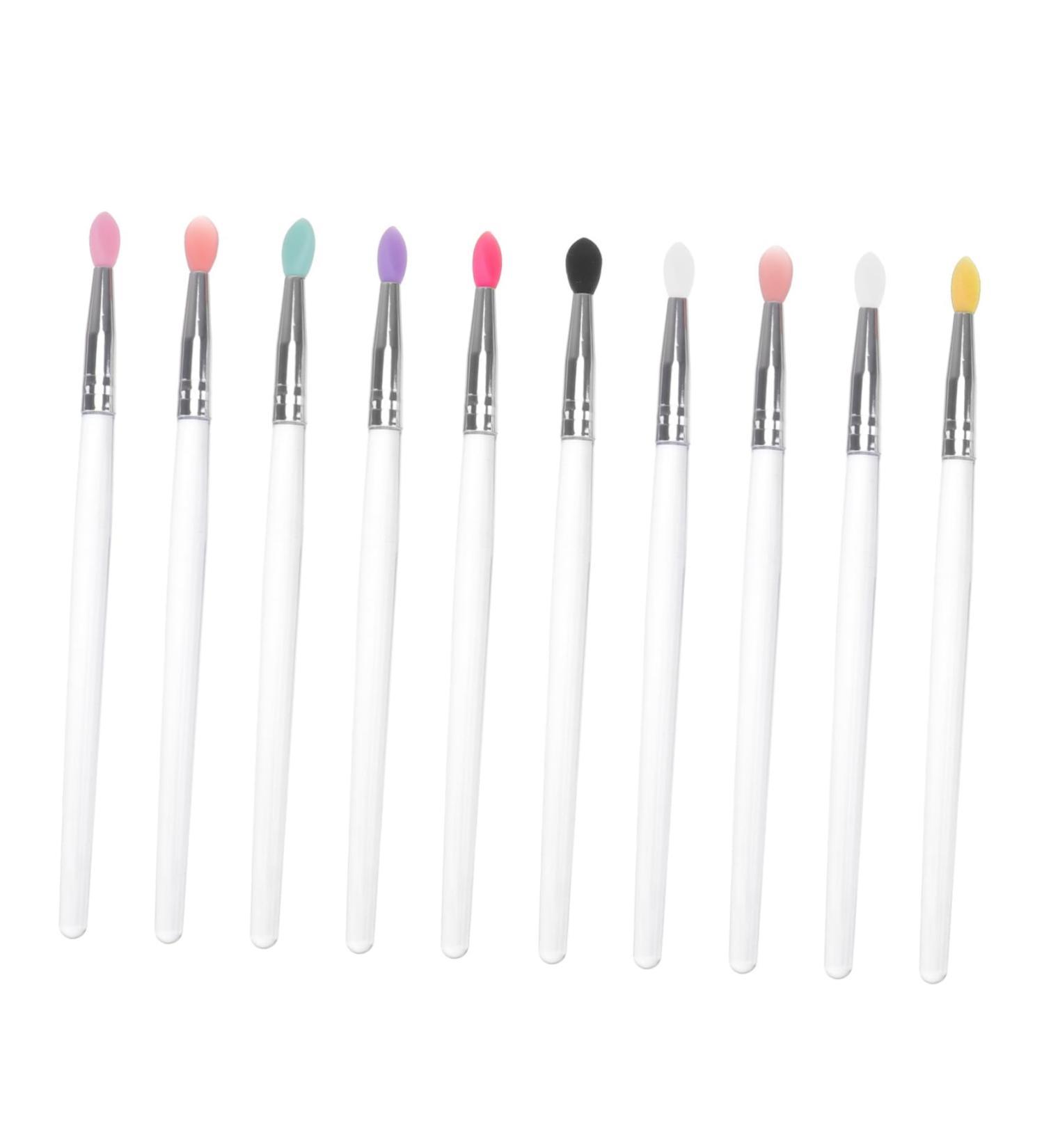 MUSISALY 10pcs Eye Shadow Brush Makeup Accessories Eye Smudge Brush Makeup Brush Face Wand Plastic Handle - Buy Online on SooperMarket.com