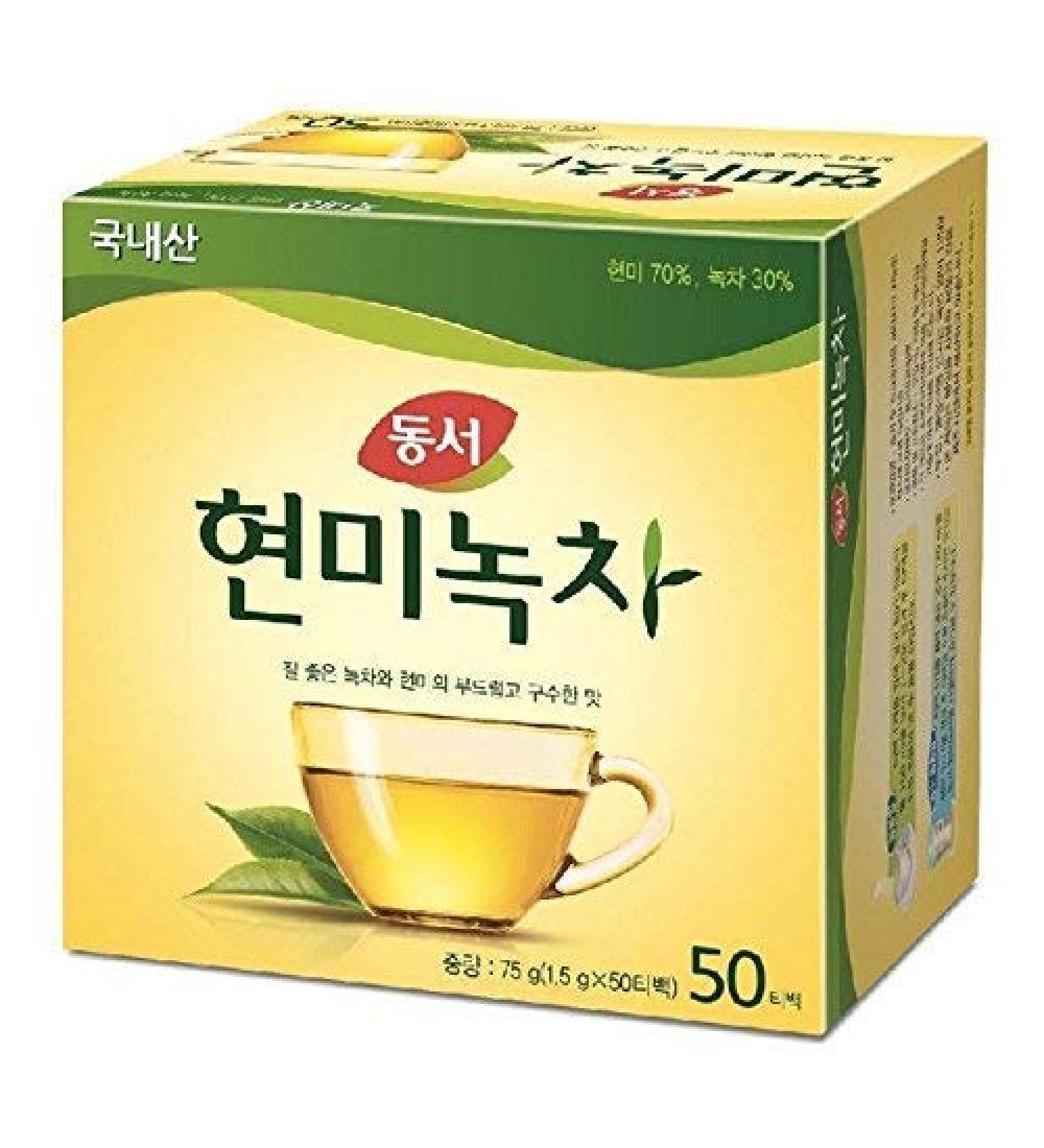 Dong Suh Brown Rice Green Tea 50 Teabags 75g