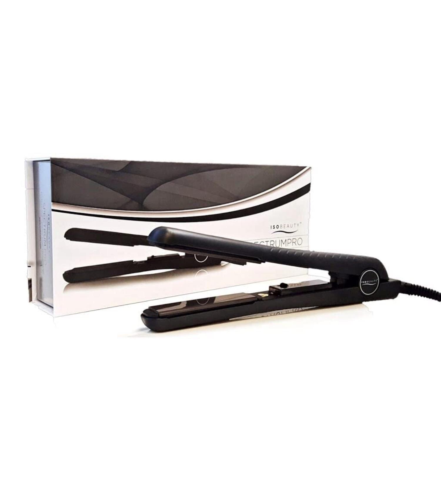 ISO Professional Super Spectrum Flat Iron - Black | International Shipping Available - Buy Online on SooperMarket.com