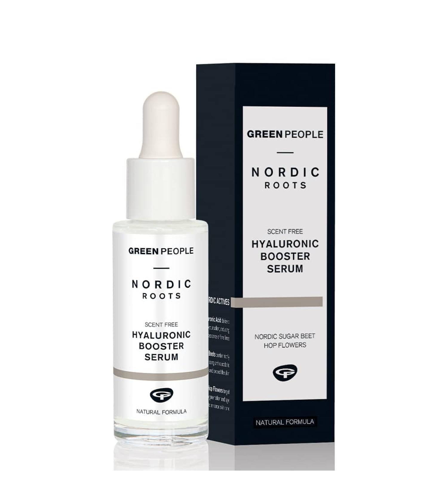 Green People Nordic Roots Hyaluronic Booster Serum White 28 ml - Buy Online on SooperMarket.com