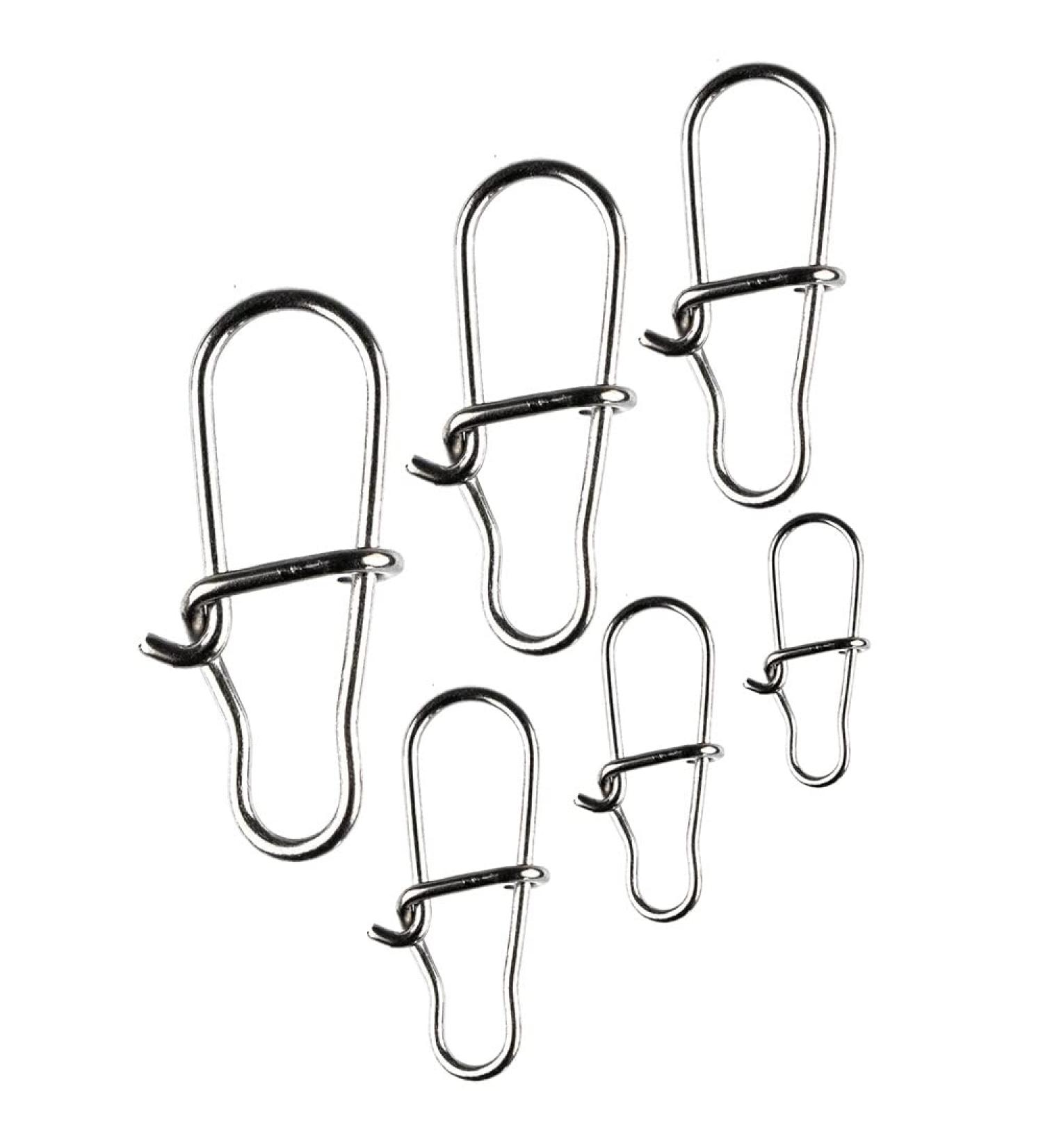 LMAB Snaps fishing Ultra Strong carabiner hanging vertebrae duo lock for pikeperch fishing for spin fishing for perch trout pikeperch & pike size 000 XS extra small to XL L |40 kg