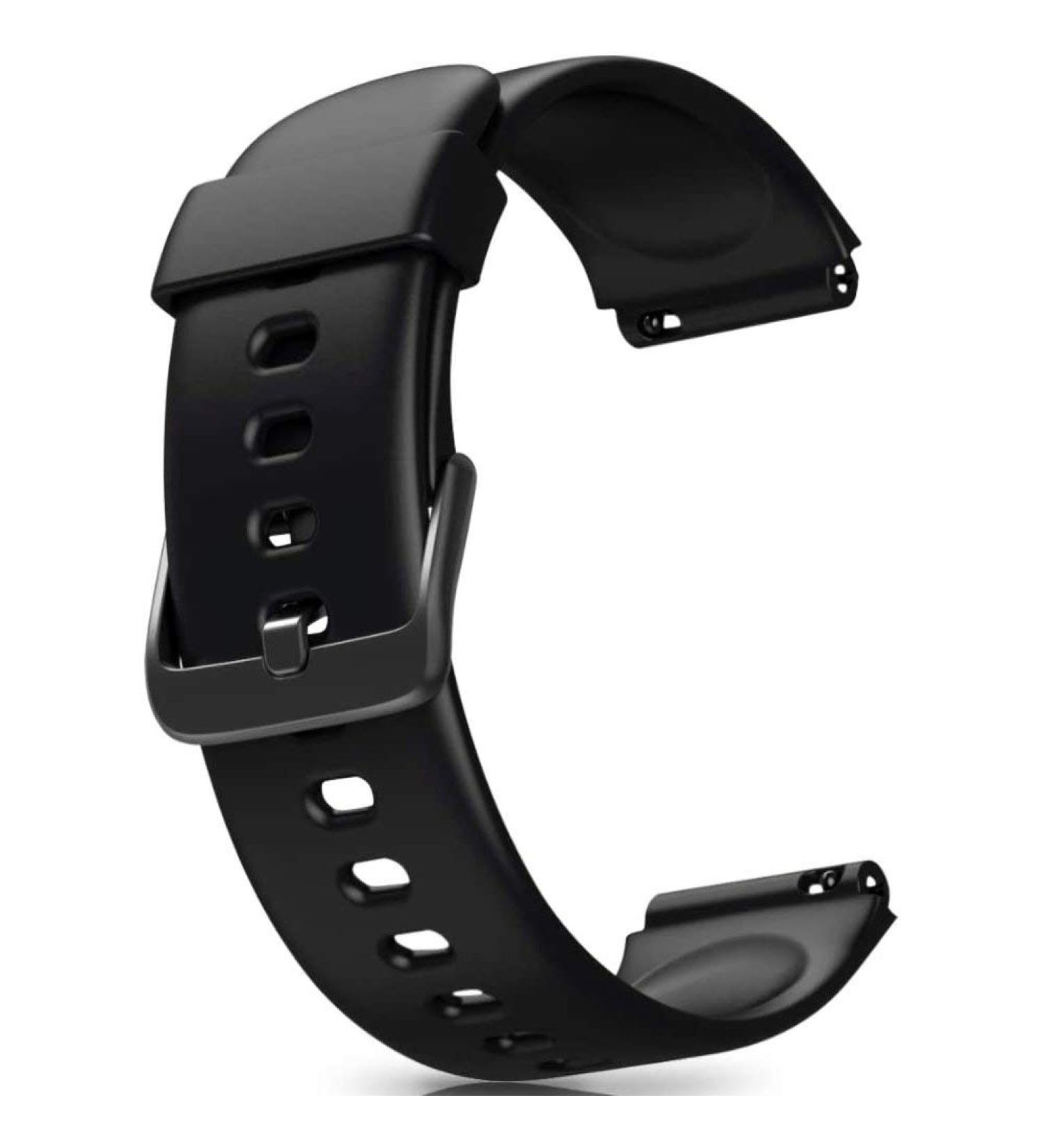 ZURURU 19mm Soft Silicone Replacement Bands for Veryfitpro ID205 Series Fitness Watch (Black) - Buy Online on SooperMarket.com