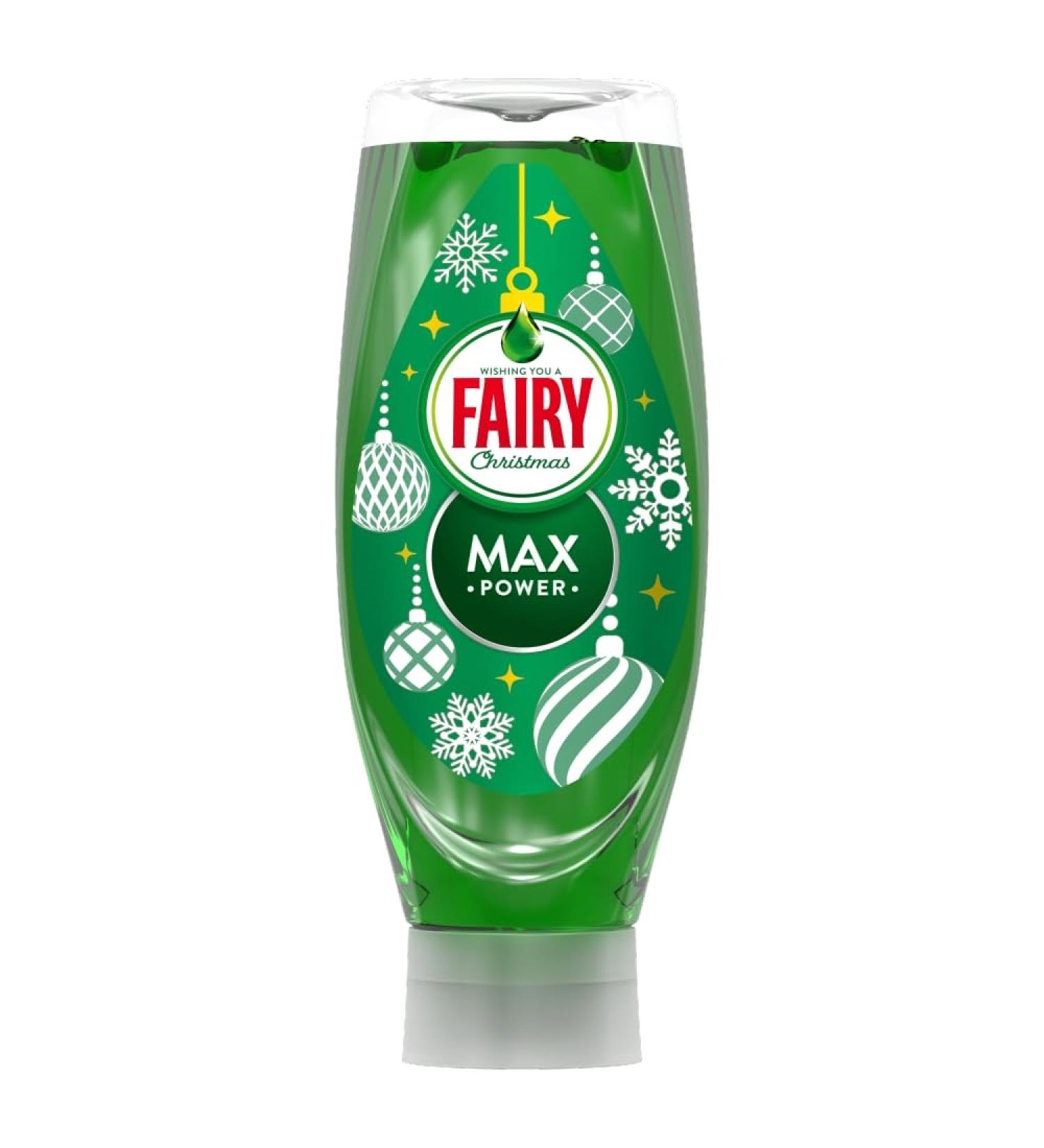 Fairy Max Power Washing Up Liquid Original With 4X Less Scrubbing 640ml