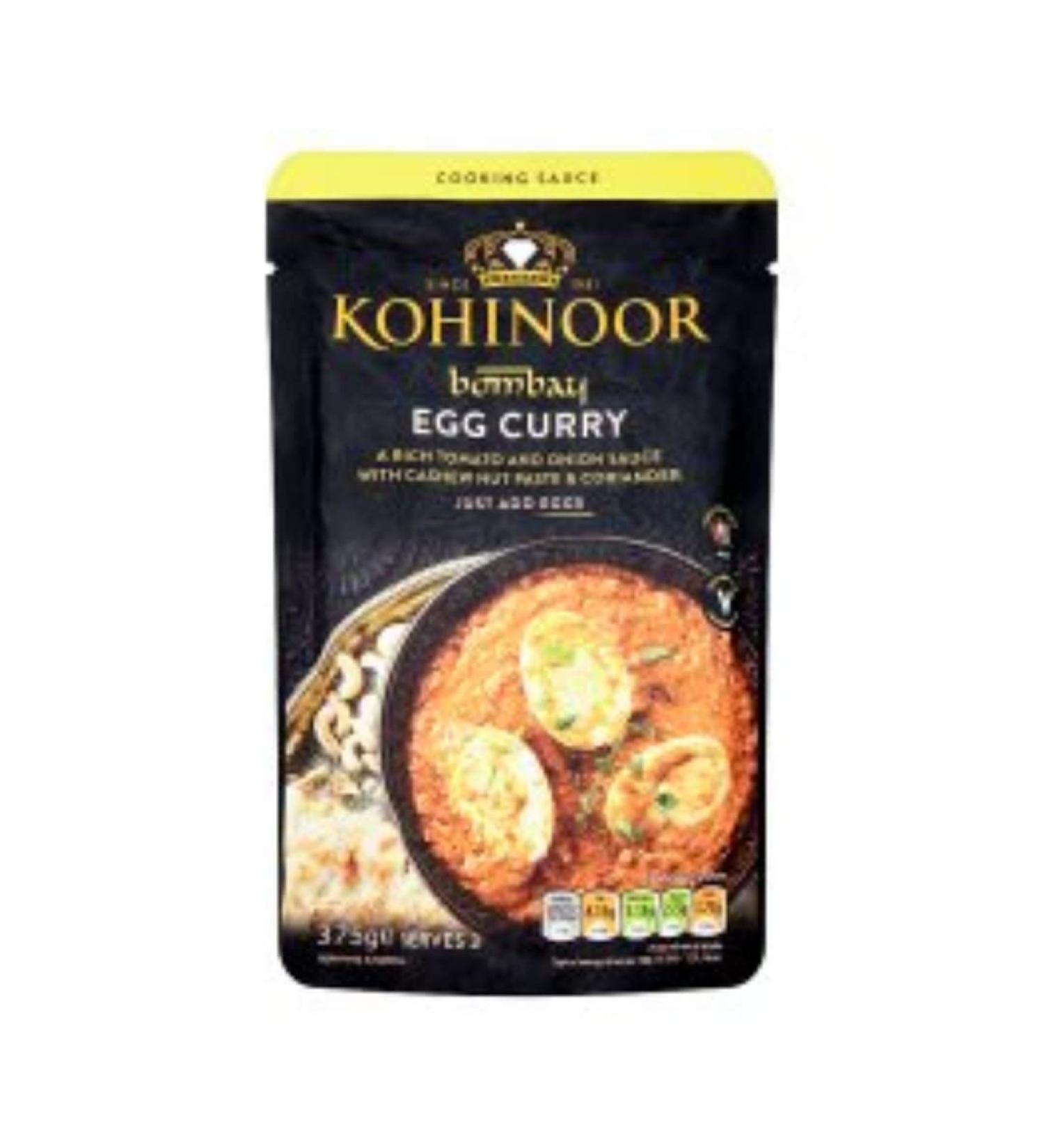 Kohinoor Bombay Egg Curry Cooking Sauce 375gr x 10 pack