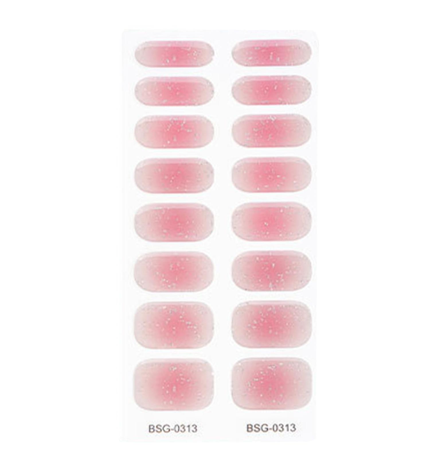 Semi Cured Gel Nail Polish Stickers Fashion Classical Nails Strips Waterproof Adhesive Full Wraps Gel Nail Art Stickers Semi Cured Gel Nail Strips Starter Kits BSG0313 - Buy Online on SooperMarket.com