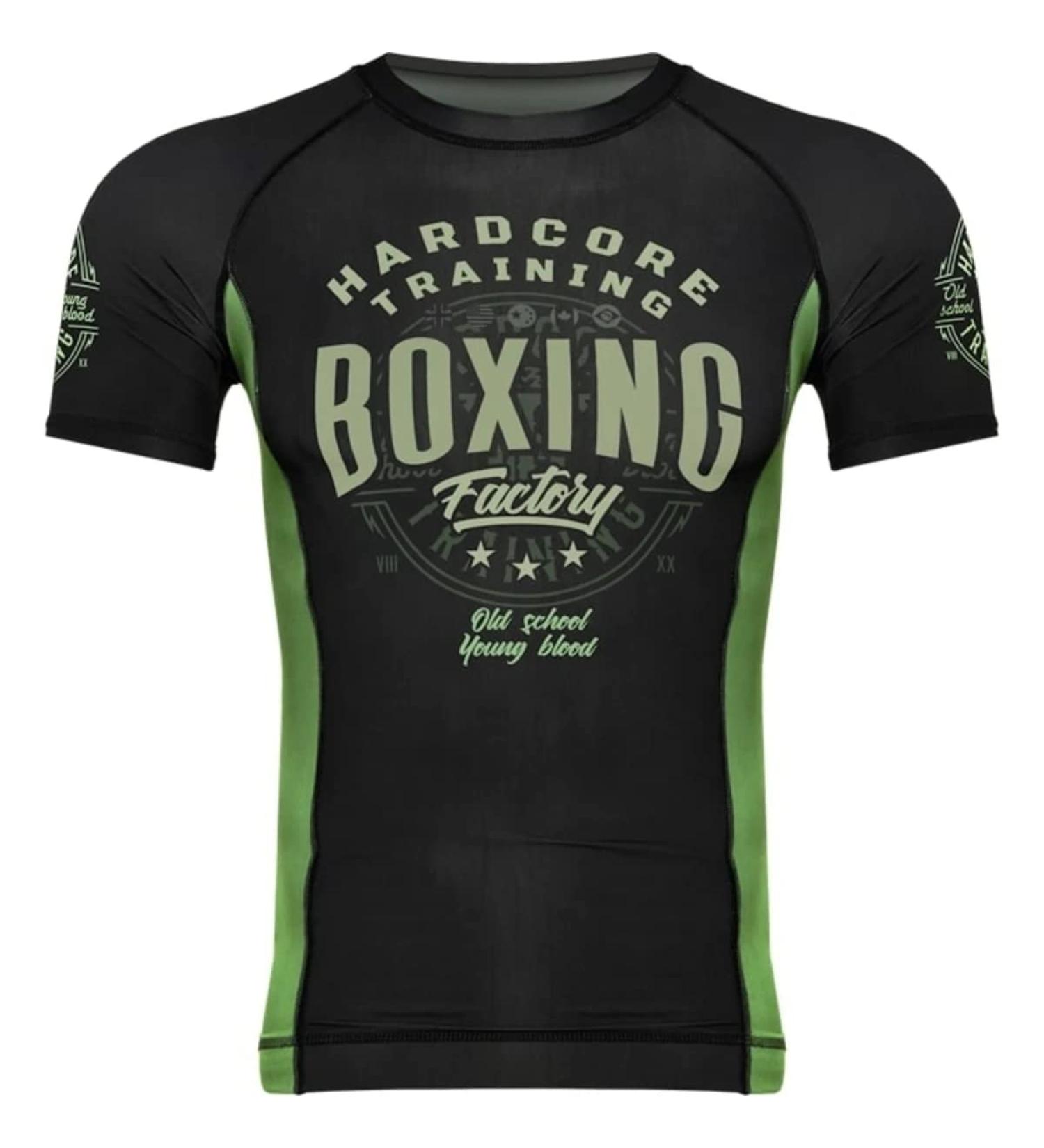 Hardcore Training Men's Boxing Factory Rash Guard | Compression MMA No-Gi BJJ Grappling Base Layer - XX-Large - Buy Online on SooperMarket.com