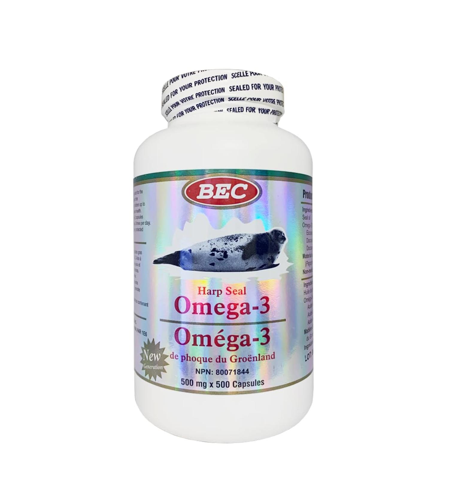 Harp Seal Oil Omega-3 500mg 500capsules the Treasure from the Pure Land of the Arctic - Buy Online on SooperMarket.com