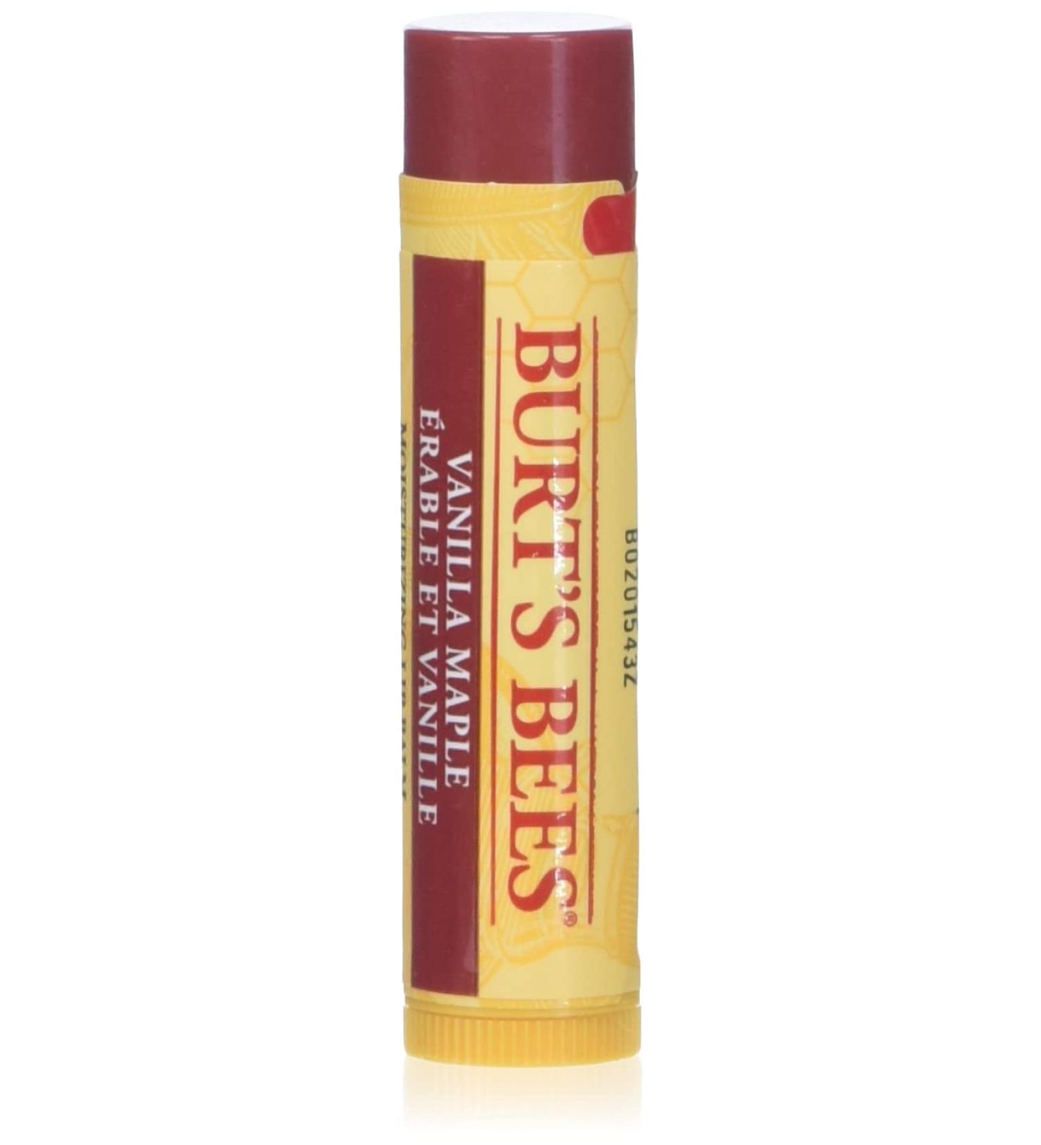 Burt's Bees Vanilla Maple Lip Balm 4.25g - 100% Natural Moisturising Formula - Buy Online on SooperMarket.com