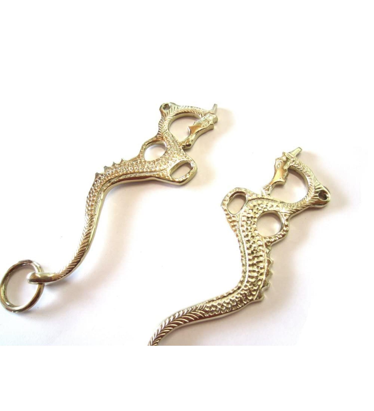 Buy PS Horse Articles Hackamore - Gold/Silver Legs Decorated | International Shipping Available - Buy Online on SooperMarket.com