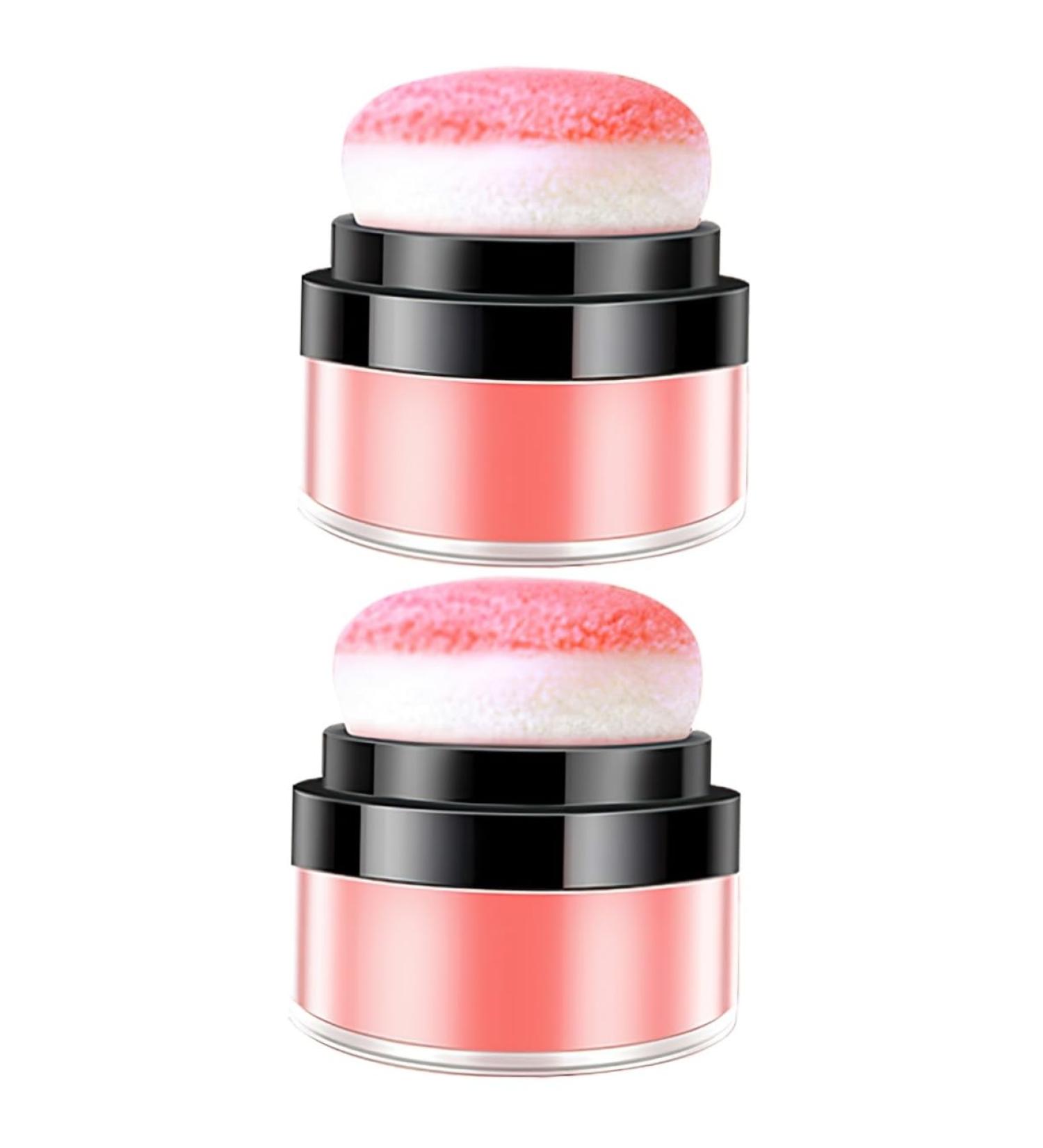 PLAFOPE 2pcs Oil Control Cushion Blush Matte Blush Pink Makeup Pink Blush Blusa Blush Pink Rosy Plastic - Buy Online on SooperMarket.com