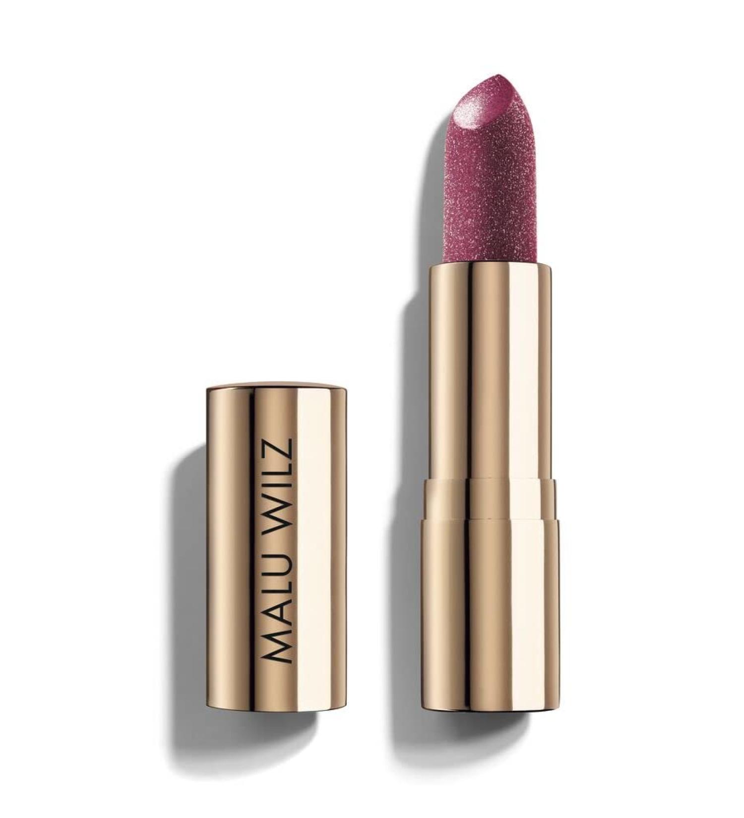 Malu Wilz Lip Diamond No. 1 Legendary Plum - lipstick glitter pearl effect shimmering finish for shiny lips vitamin e lip care