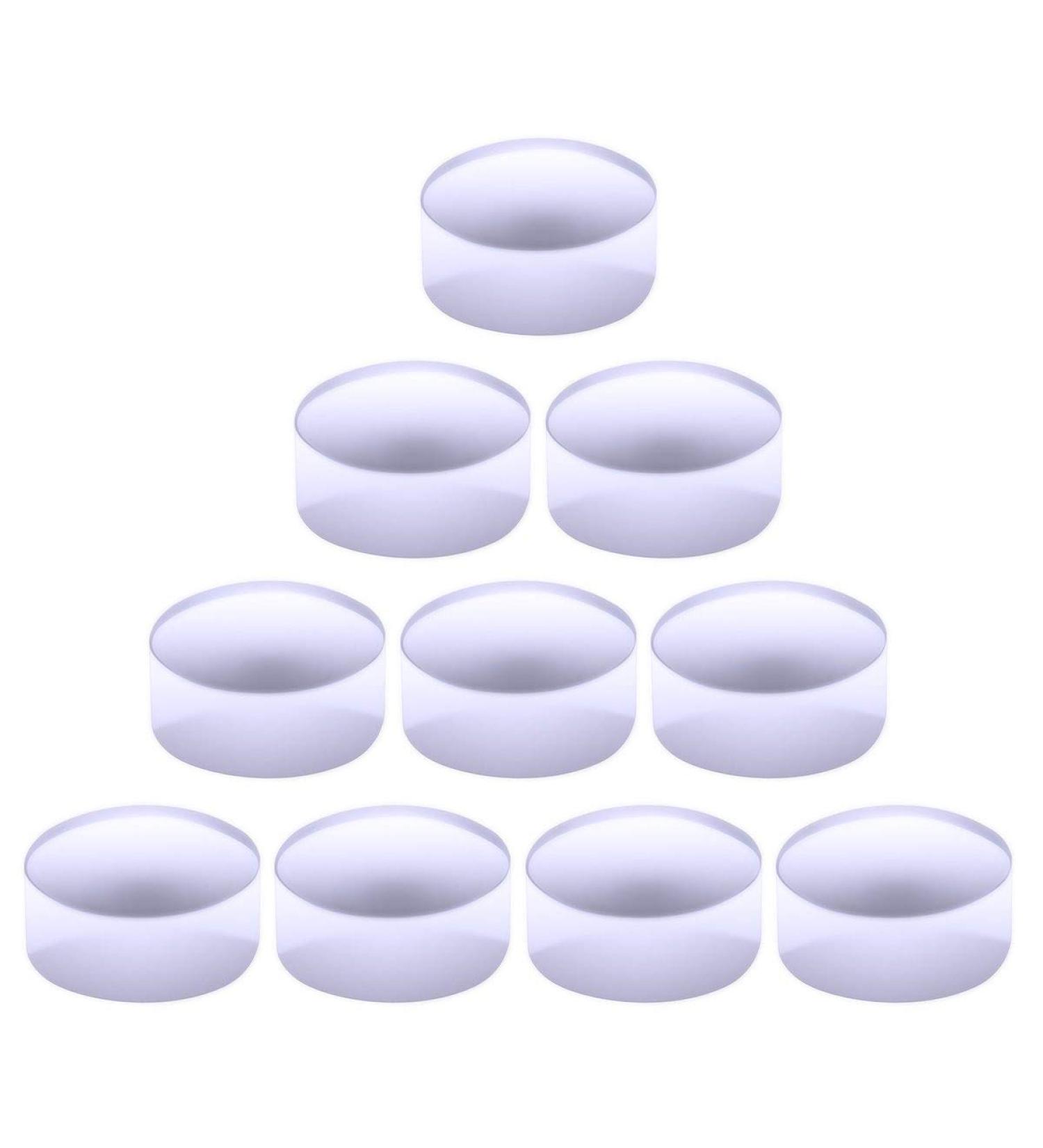 Biutee 2.8cm Clear Jelly Silicone Nail Stamper Head - 10Pcs Manicure Nail Art Stamp Tools - Buy Online on SooperMarket.com