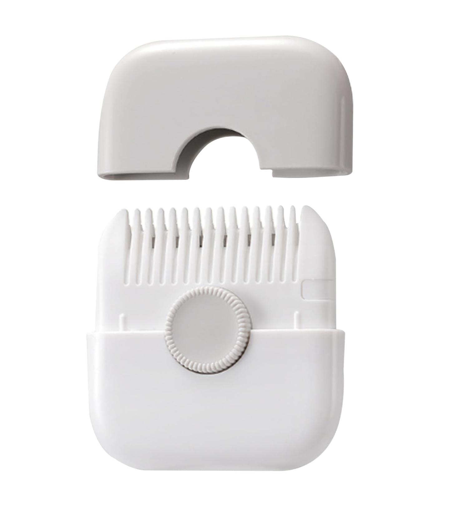 1pc Split Ends Hair Trimmer for Women 2 in 1 Mini Portable Cute Hair Brush Detachable Dustproof Knob Adjustable Stainless Steel Slicer Hair Clipper Grey - Buy Online on SooperMarket.com