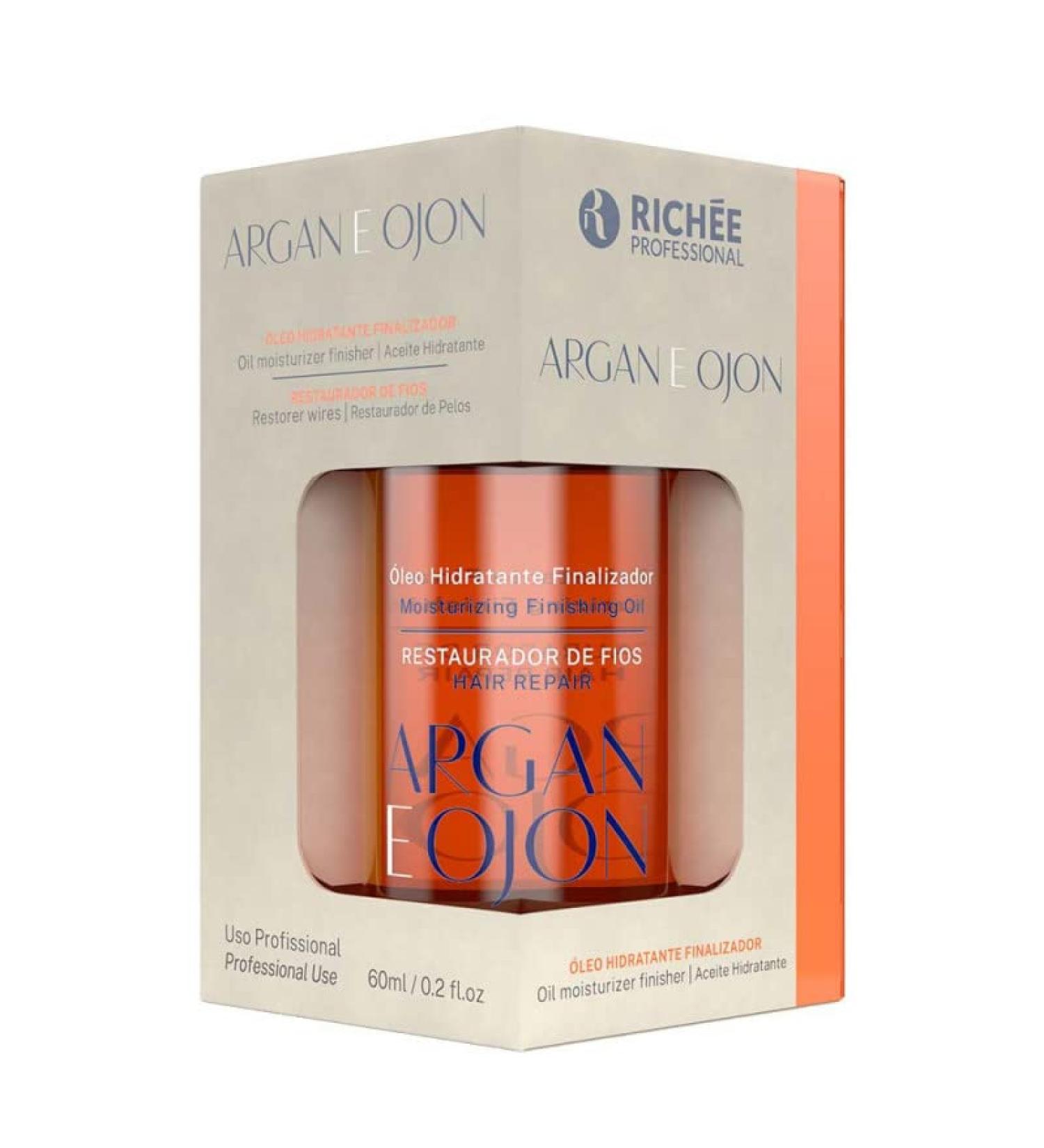 Rich e Professional Argan E Ojon Moisturizing Finisher Oil 60ml - Nourishing Hair Treatment - Buy Online on SooperMarket.com