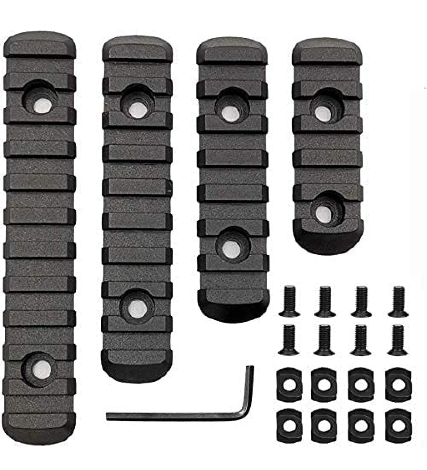 Pecawen Polymer Picatinny Rail Section - 5, 7, 9, 11 Slot Ultralight Rail - Buy Online on SooperMarket.com