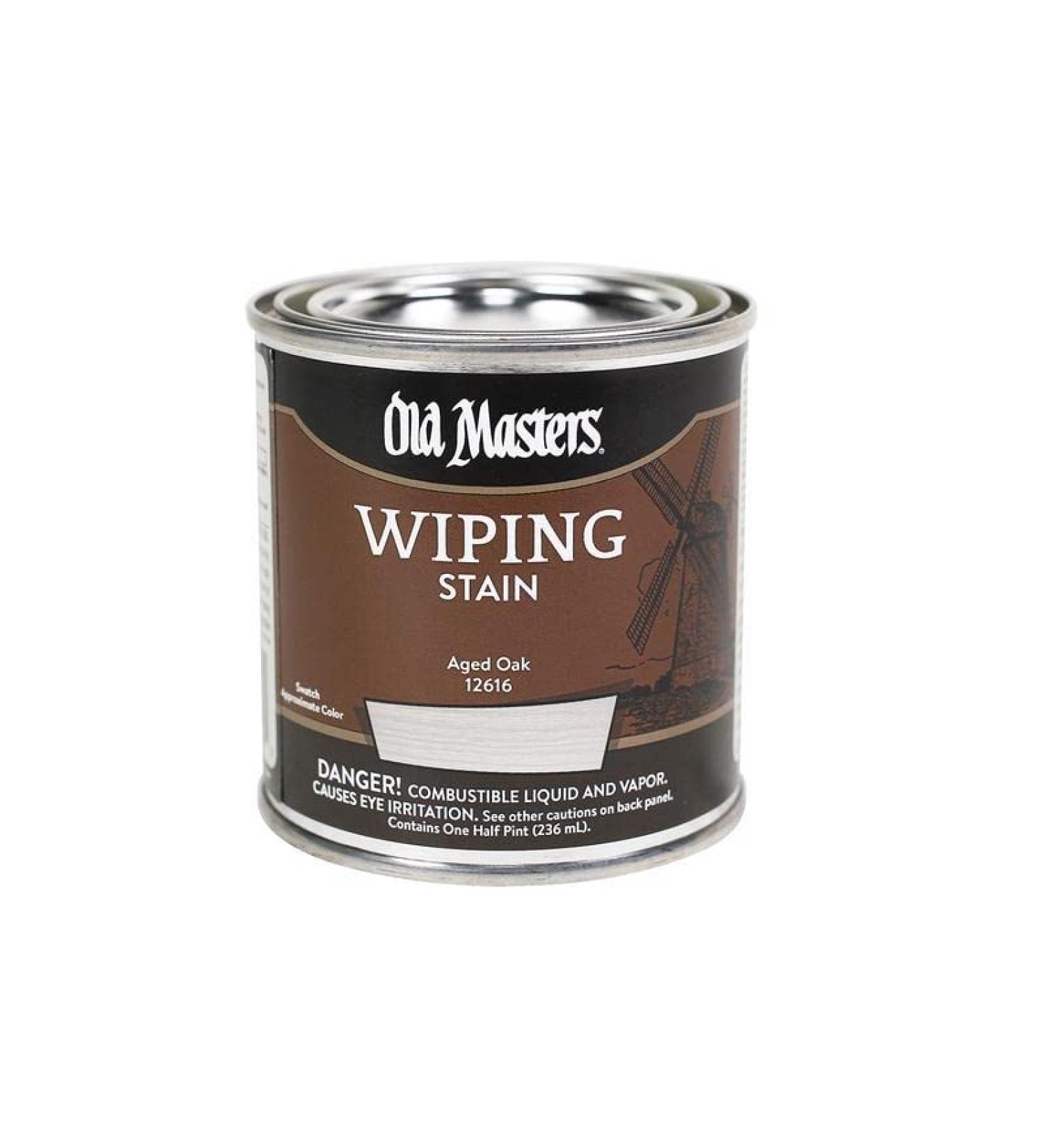 Old Masters Semi-Transparent Aged Oak Oil-Based Wiping Stain 0.5 pt.