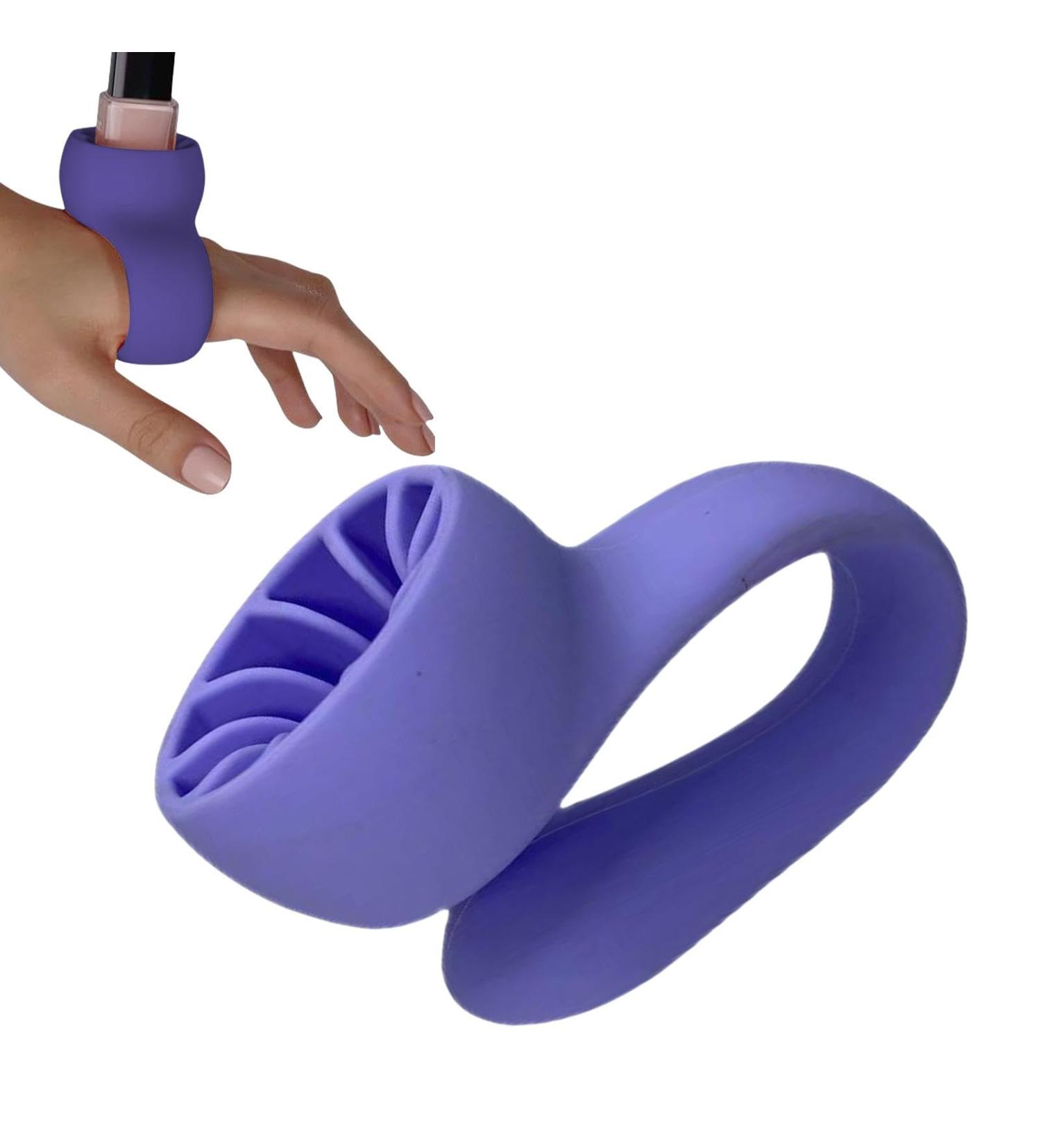 Shitafe Nail Polish Bottle Holder Wearable Wearable Manicure Display Tools - Strong Grip Airlock Suction Silicone Nail Polish Holder For Nail Art Salon Design Violet - Buy Online on SooperMarket.com