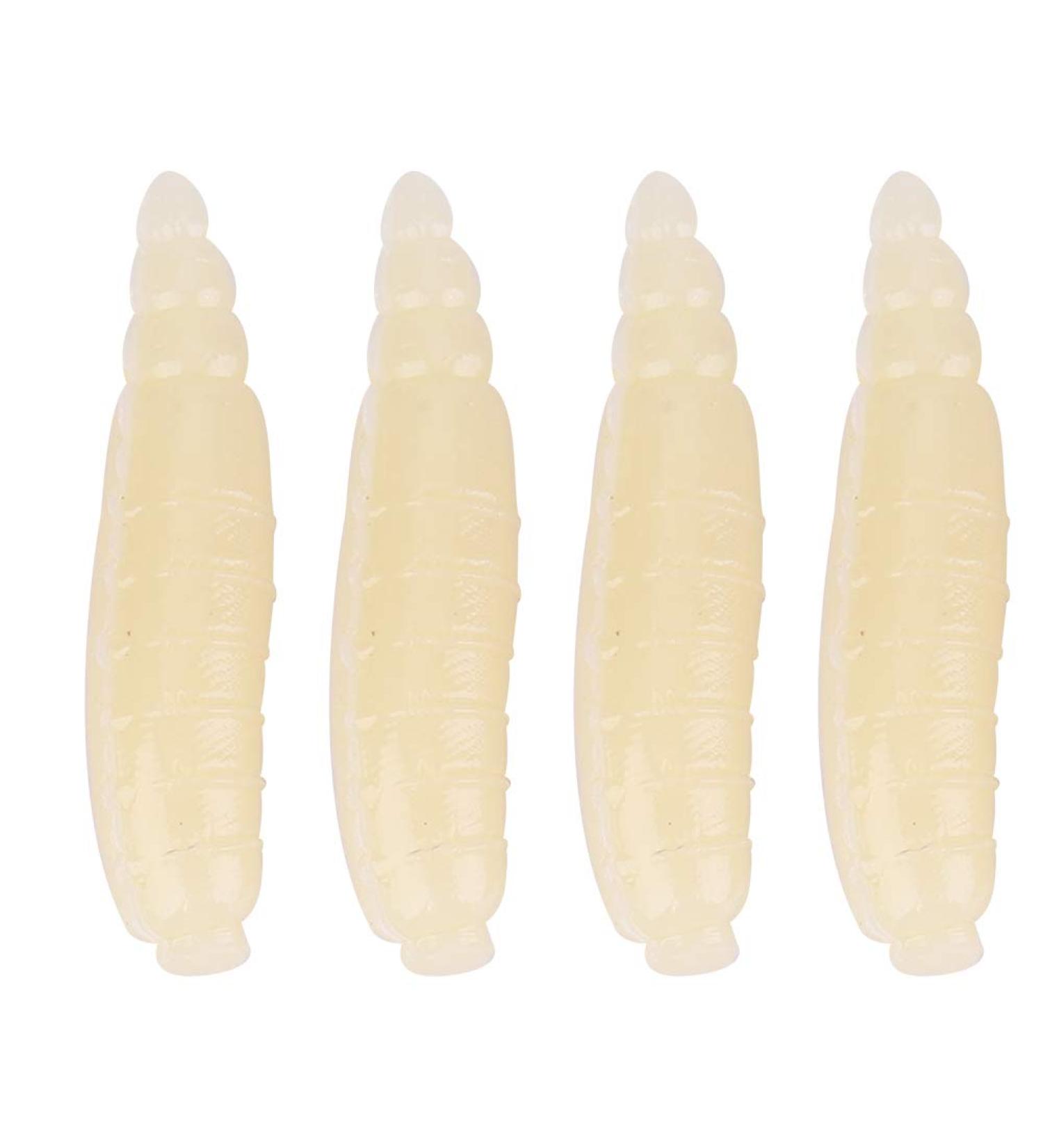 SUNGOOYUE 200pcs Artificial Maggots Grub Soft Fishing Lures - Lifelike 17mm Worms for Ultimate Fishing Success - Buy Online on SooperMarket.com