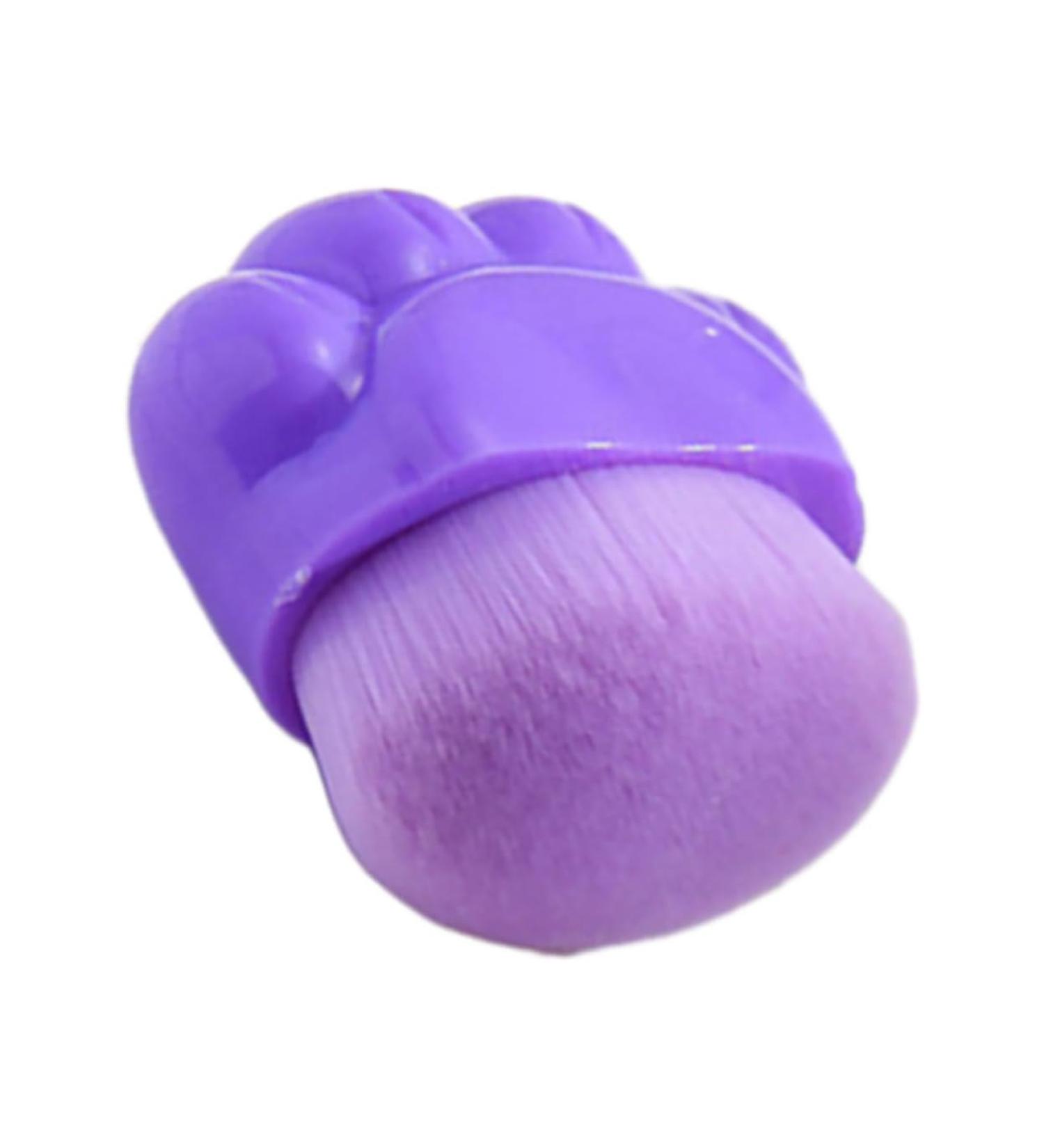 Healeved Cat Claw Foundation Brush Makeup Brush Blush Brush Portable Foundation Brush Powder Brush for Loose Powder Brush for Makeup Concealer Brush Travel Plastic Cosmetic Purple Cat Paw - Buy Online on SooperMarket.com