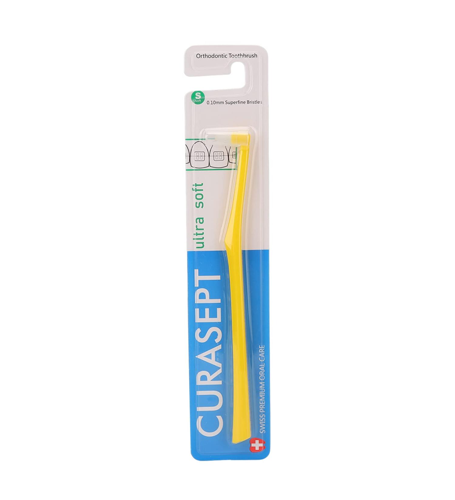 5PCS Soft Tufted Interdental Toothbrush Set - Compact Round Head Denture Brush for Braces & Dental Implants - Yellow - Buy Online on SooperMarket.com