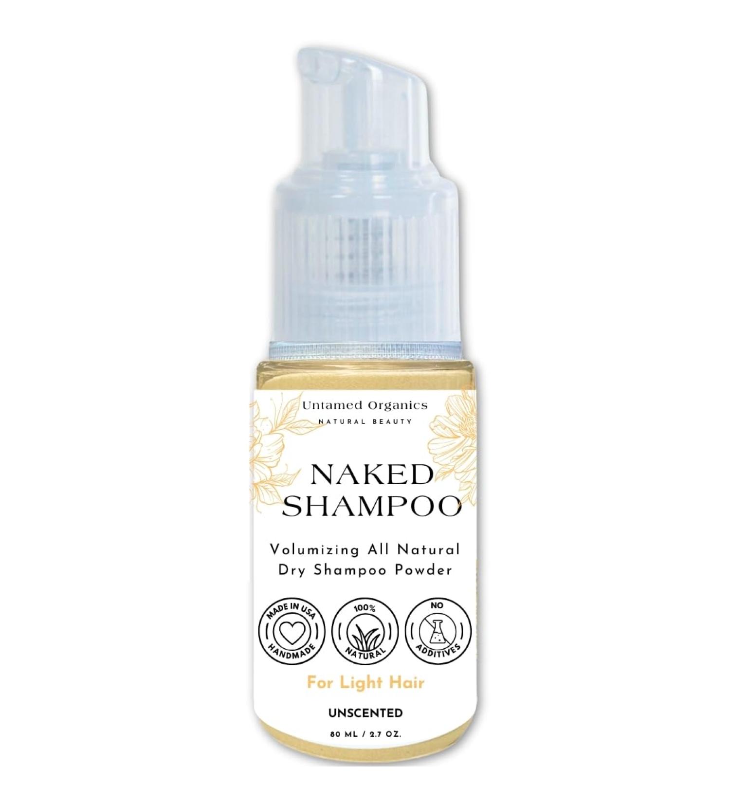 Volumizing Dry Shampoo Powder | Non-Aerosol Organic Hair Powder | Talc & Benzene Free | All Hair Types | Made in USA | Jumbo 2.7 oz (Light - Buy Online on SooperMarket.com