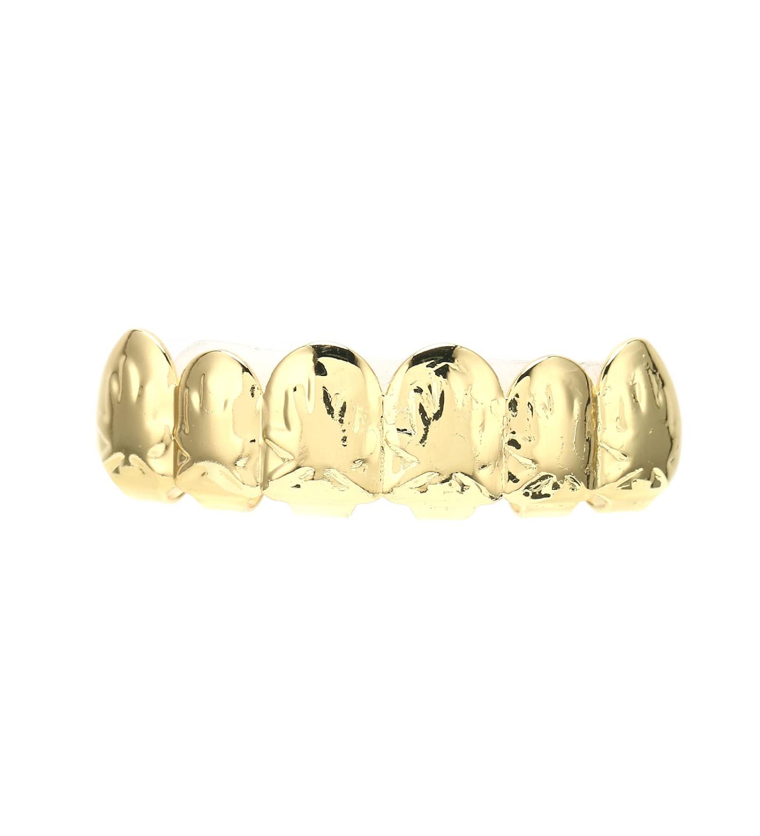 Halloween Hip Hop Teeth Hip Hop Tooth Brass Gold-plated Ion Plating for Outdoor Activities for Party for Home for Concert(gold) - Buy Online on SooperMarket.com