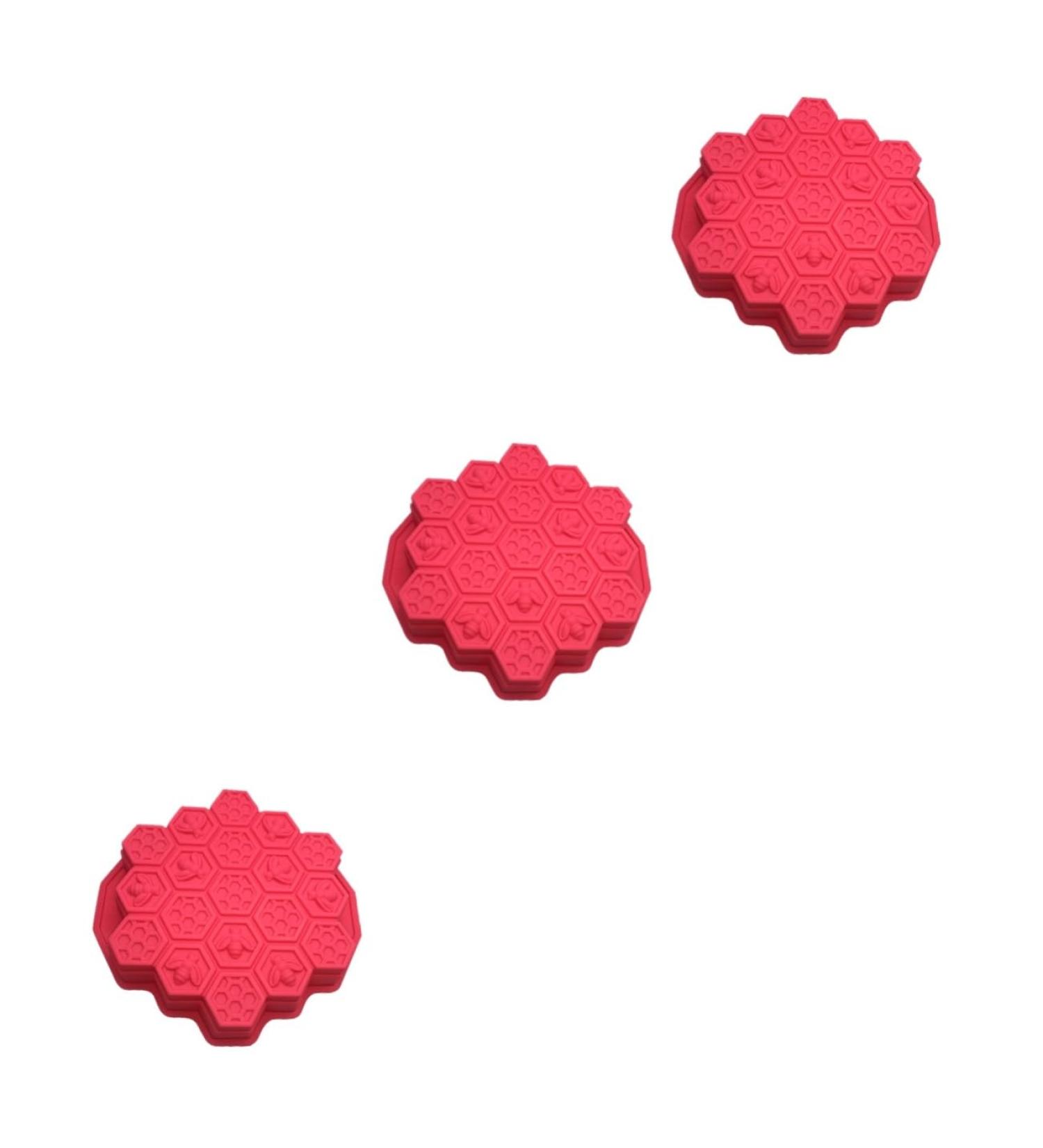 ABOOFAN 3pcs 19 Honeycomb Molds Silicone Molds for Soap Handmade Soap Molds Soap Silicone Molds Ningbo Cake - Buy Online on SooperMarket.com