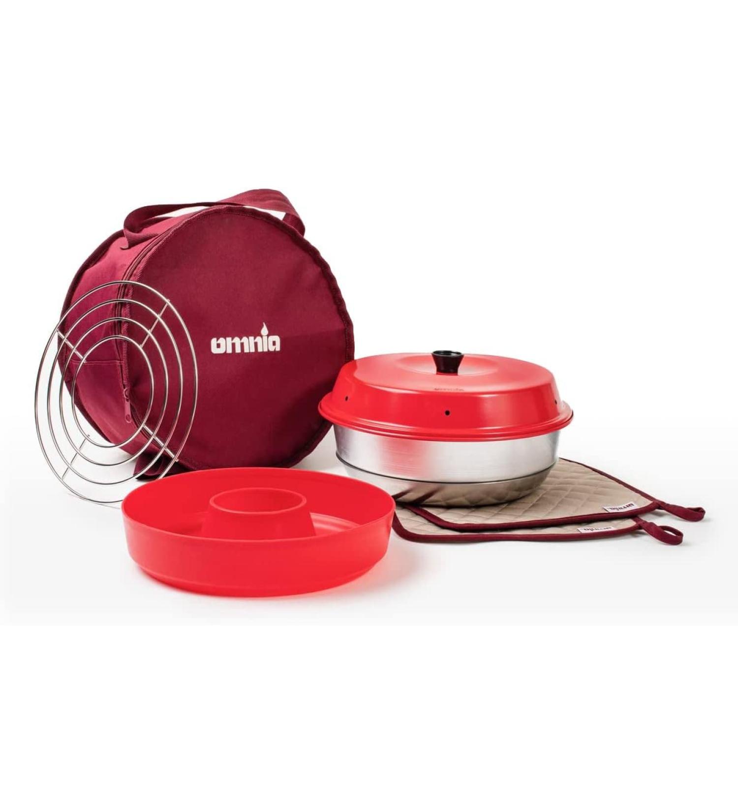 OMNIA Kit 1: Camp Oven, Silicone Mold, Potholders, Baking Grid, Storage Bag - Ultimate Starter Kit - Buy Online on SooperMarket.com