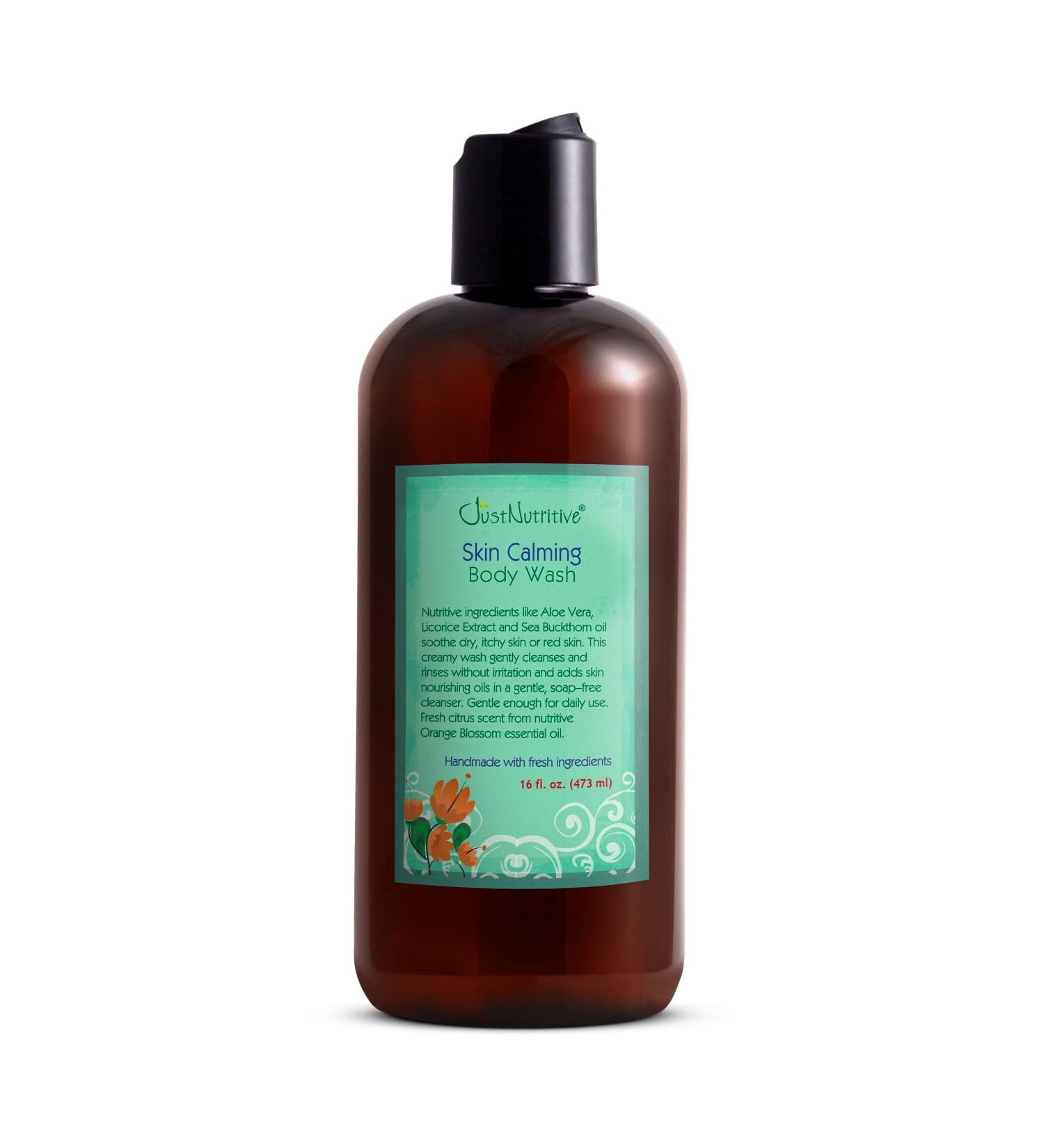 Just Nutritive Skin Calming Body Wash | Natural & Best Body Wash for Sensitive Skin | 16 oz | Shop Internationally - Buy Online on SooperMarket.com