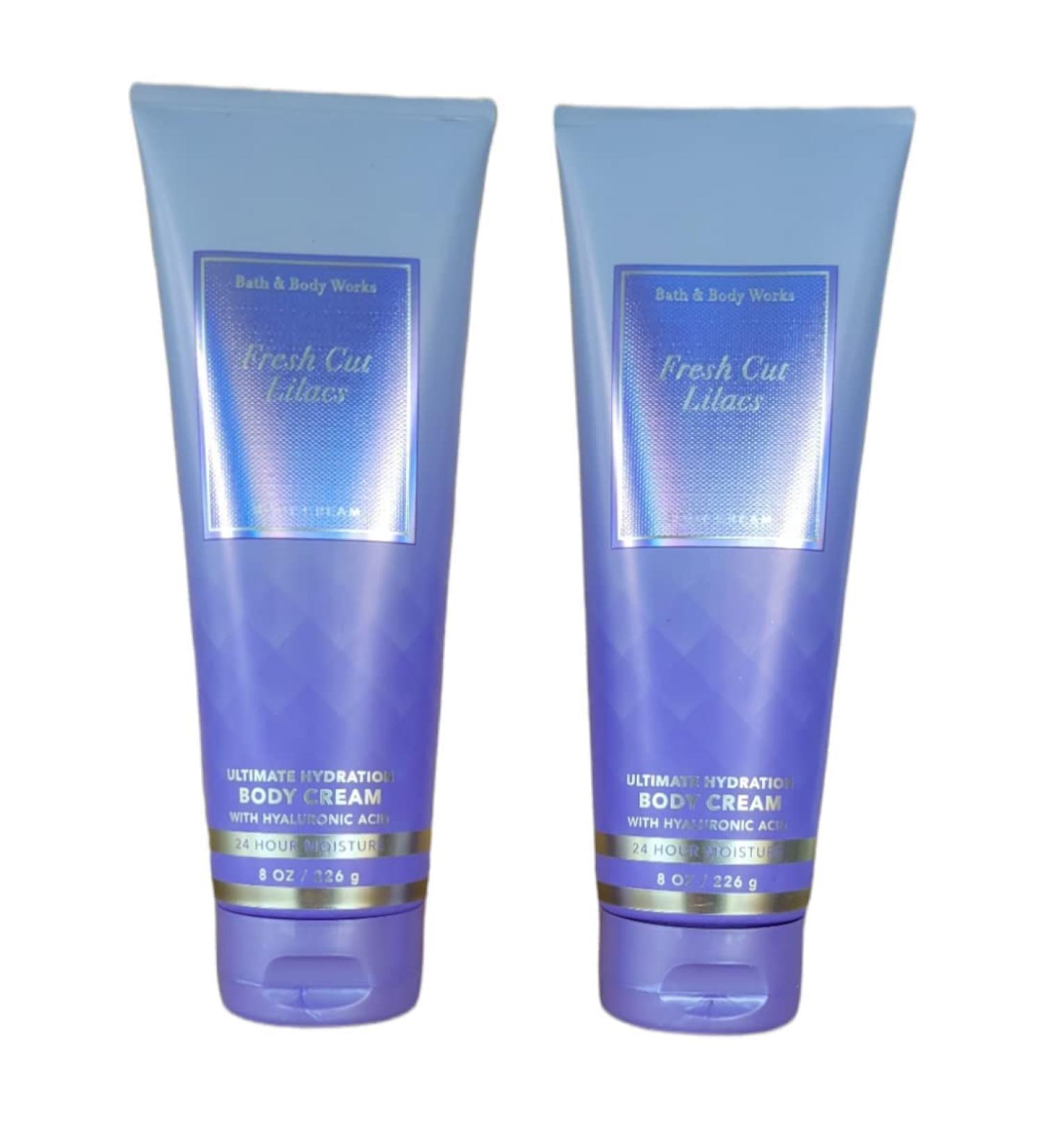 Bath & Body Works Ultimate Hydration Body Cream For Women 8 Fl Oz 2- Pack (Fresh Cut Lilacs)