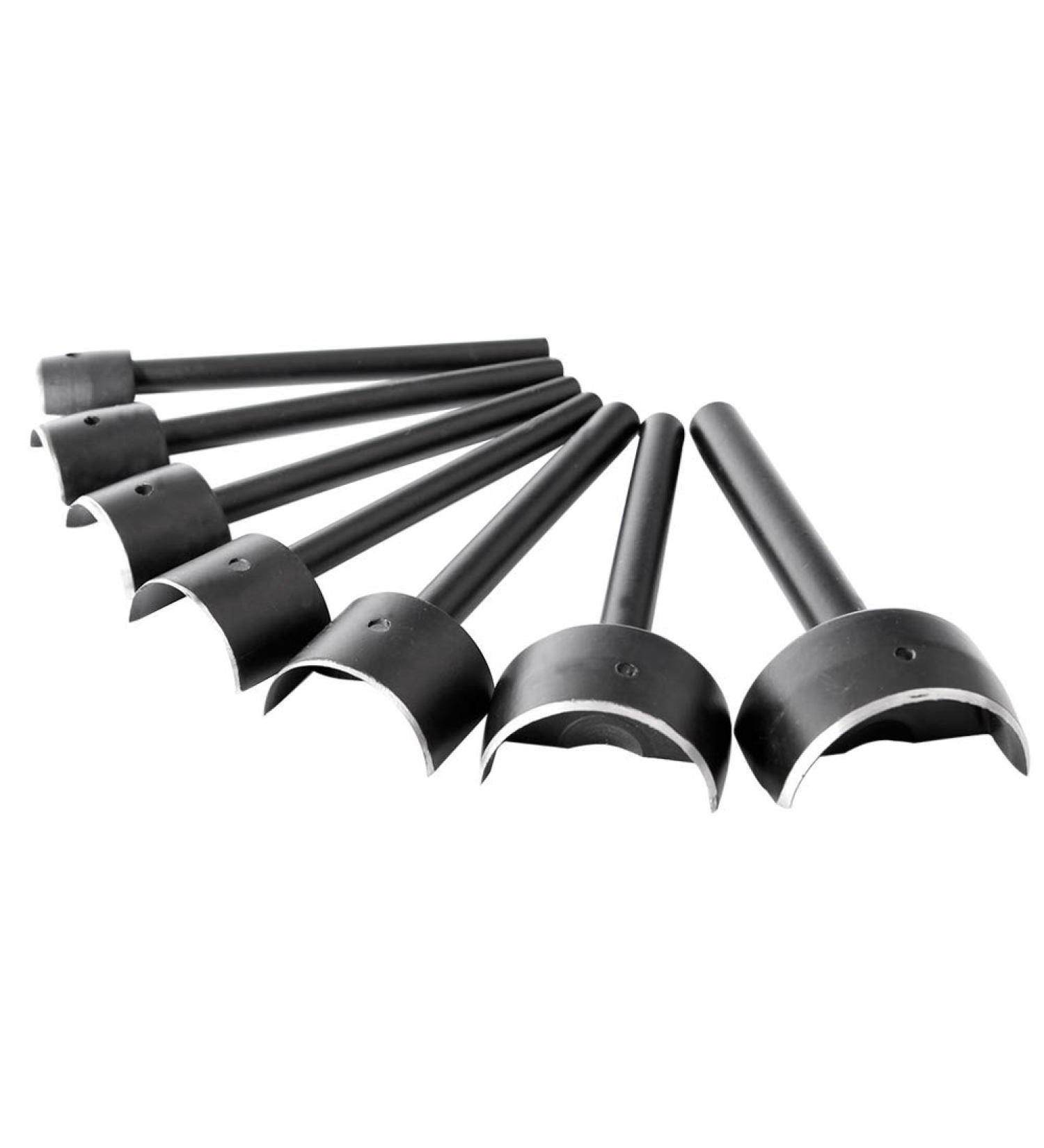 Half-Round Leather Craft Cutter Punch Set - 7 Sizes (15-45 mm) for DIY Wallets, Belts, and Bags - Buy Online on SooperMarket.com