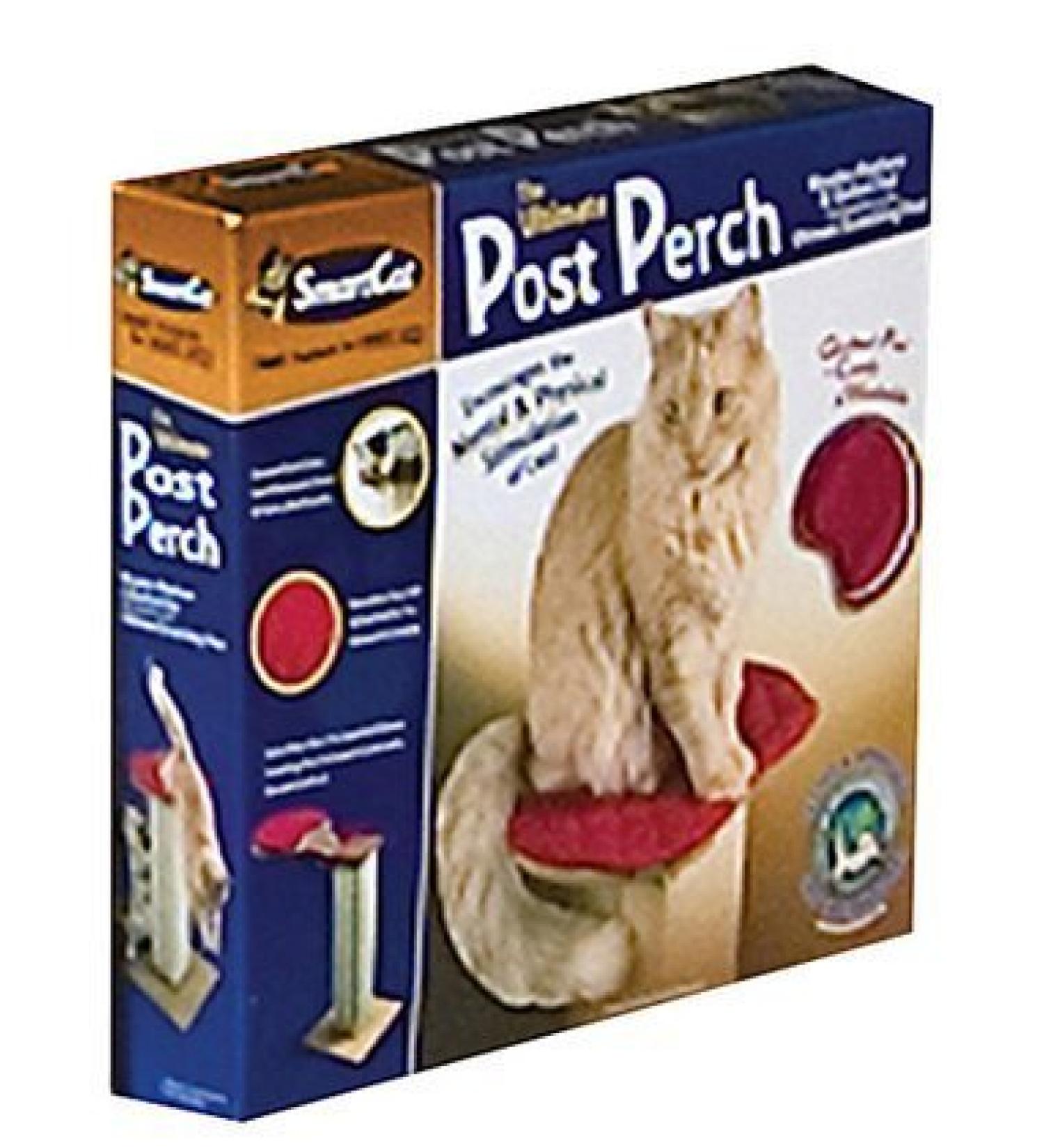 SmartCat Perch for The Ultimate Scratching Post, Color-RED