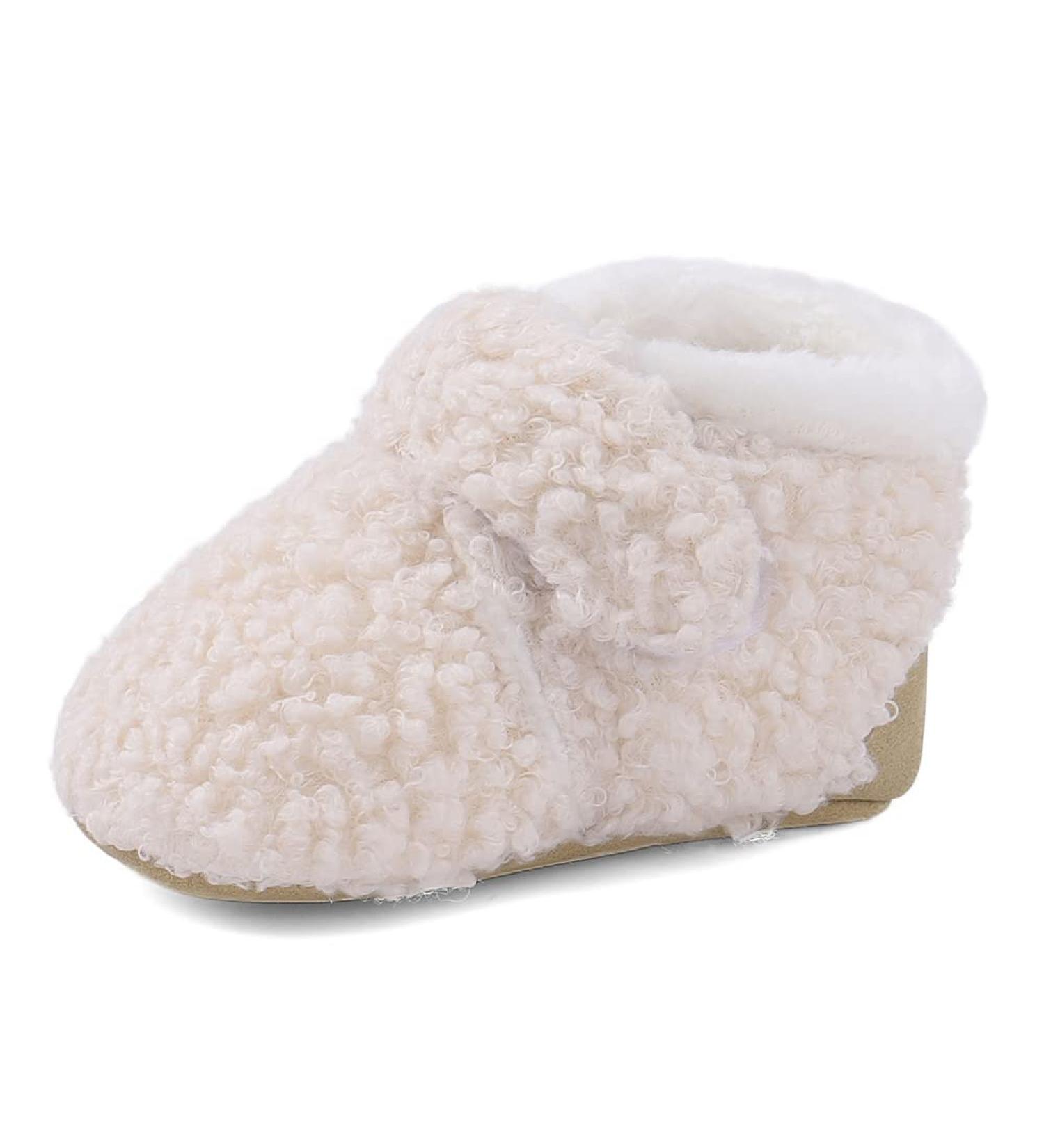 Cheerful Mario Winter Home Slippers | Baby Boys Girls First Walking Pram Shoes - Buy Online on SooperMarket.com