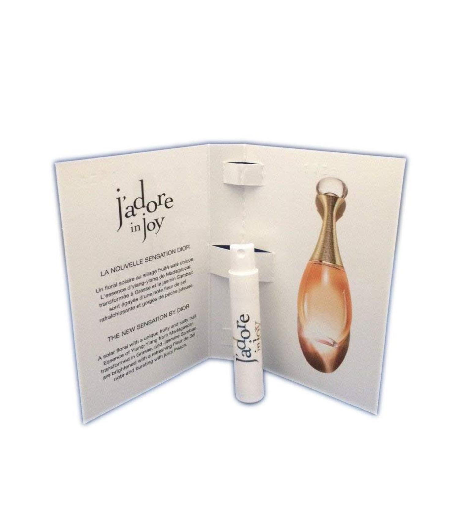 Dior J'adore In Joy Eau de Toilette Sample Vial Spray .03 oz / 1ml Amber Wood 0.03 Fl Oz (Pack of 1)
