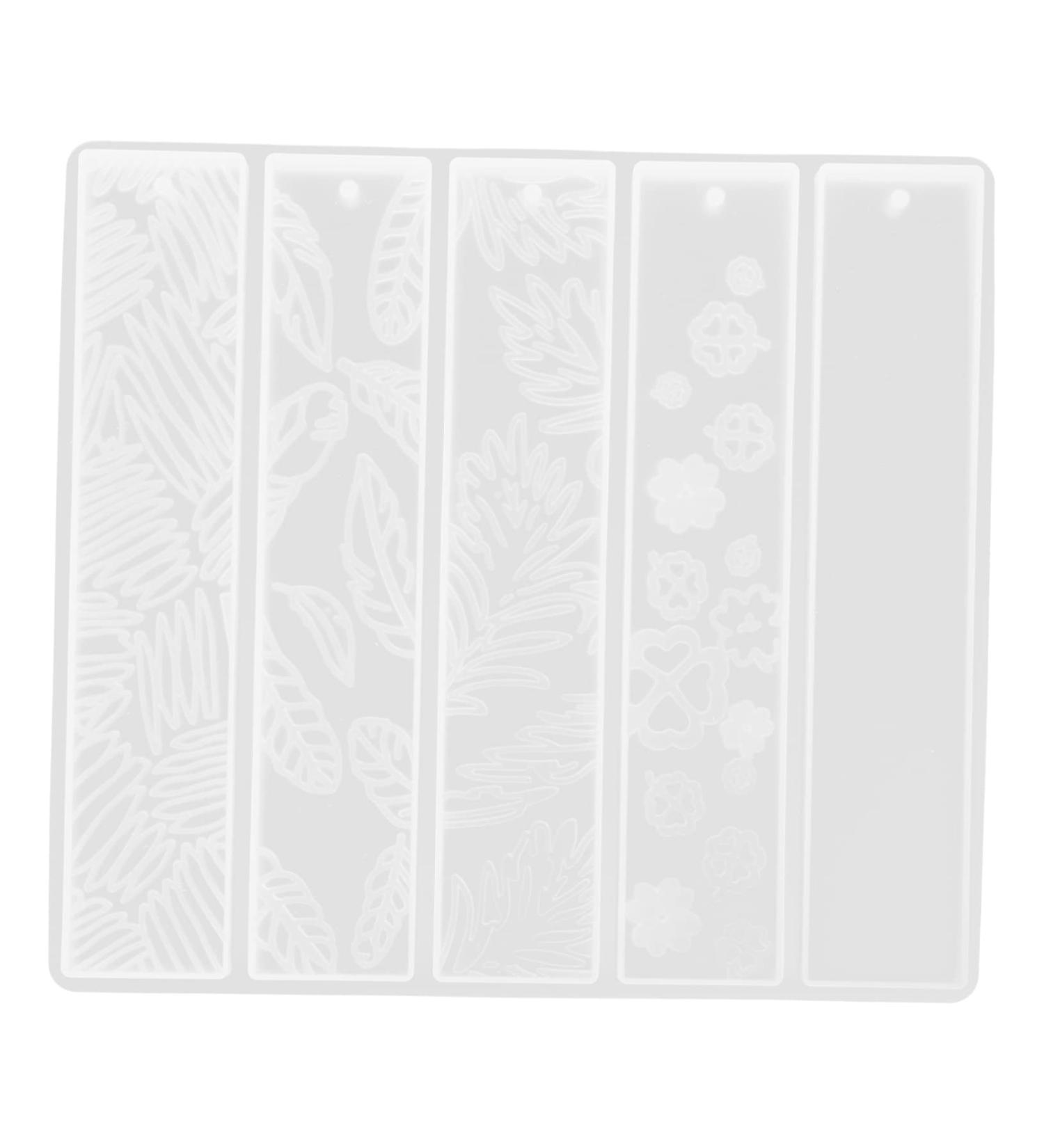 TEHAUX 2pcs Bookmark Mold Bookmark Making Mold Crystal Epoxy Molds Resin Epoxy Molds Silicone Molds Resin Moulds DIY Molds for Resin Sequins School Supplies Silica Gel Cat Paw Student White 2x2pcs 15.8X14.8cmx2pcs - Buy Online on SooperMarket.com