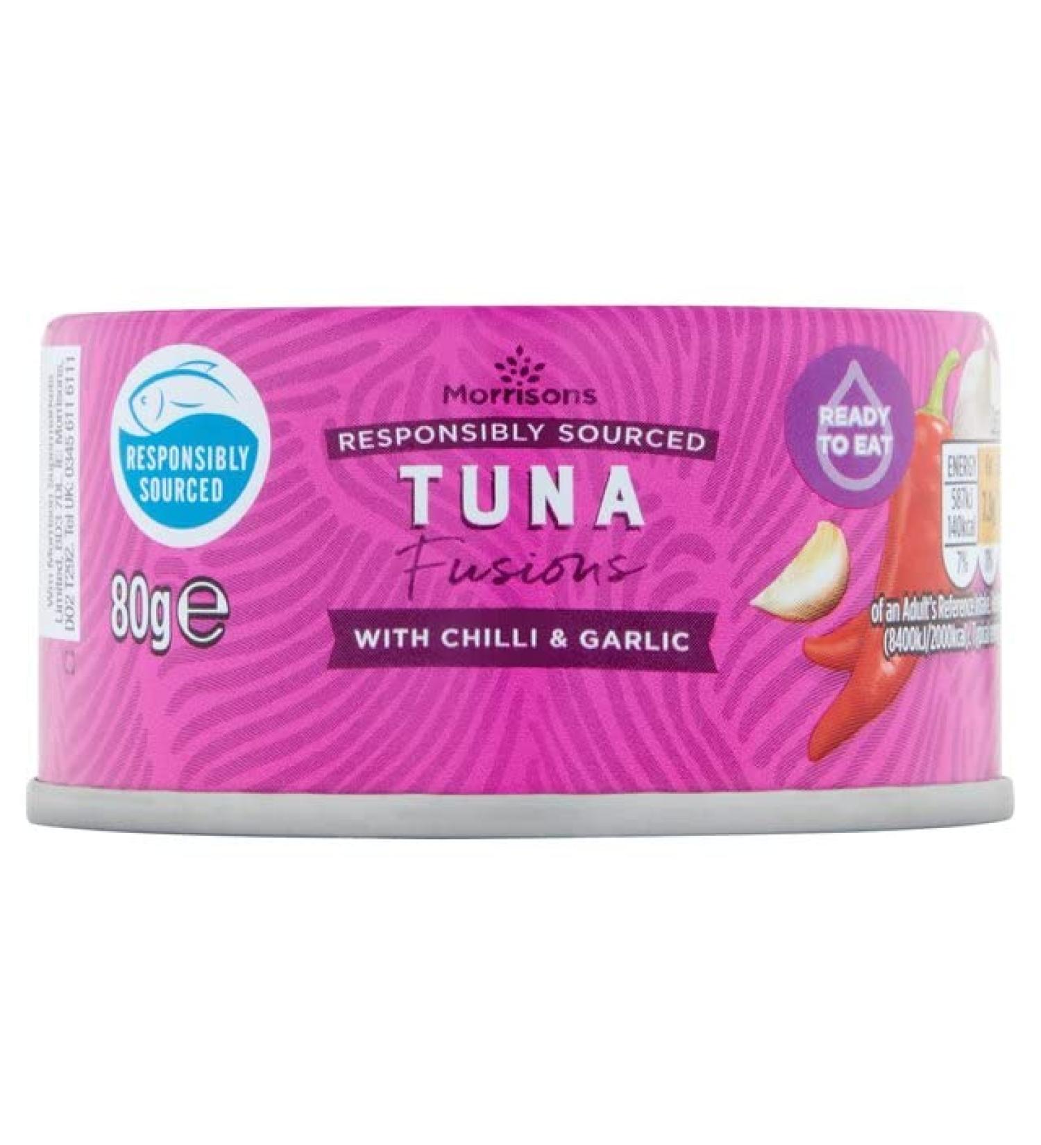 Morrisons Tuna in Chilli & Garlic 80 g x 12