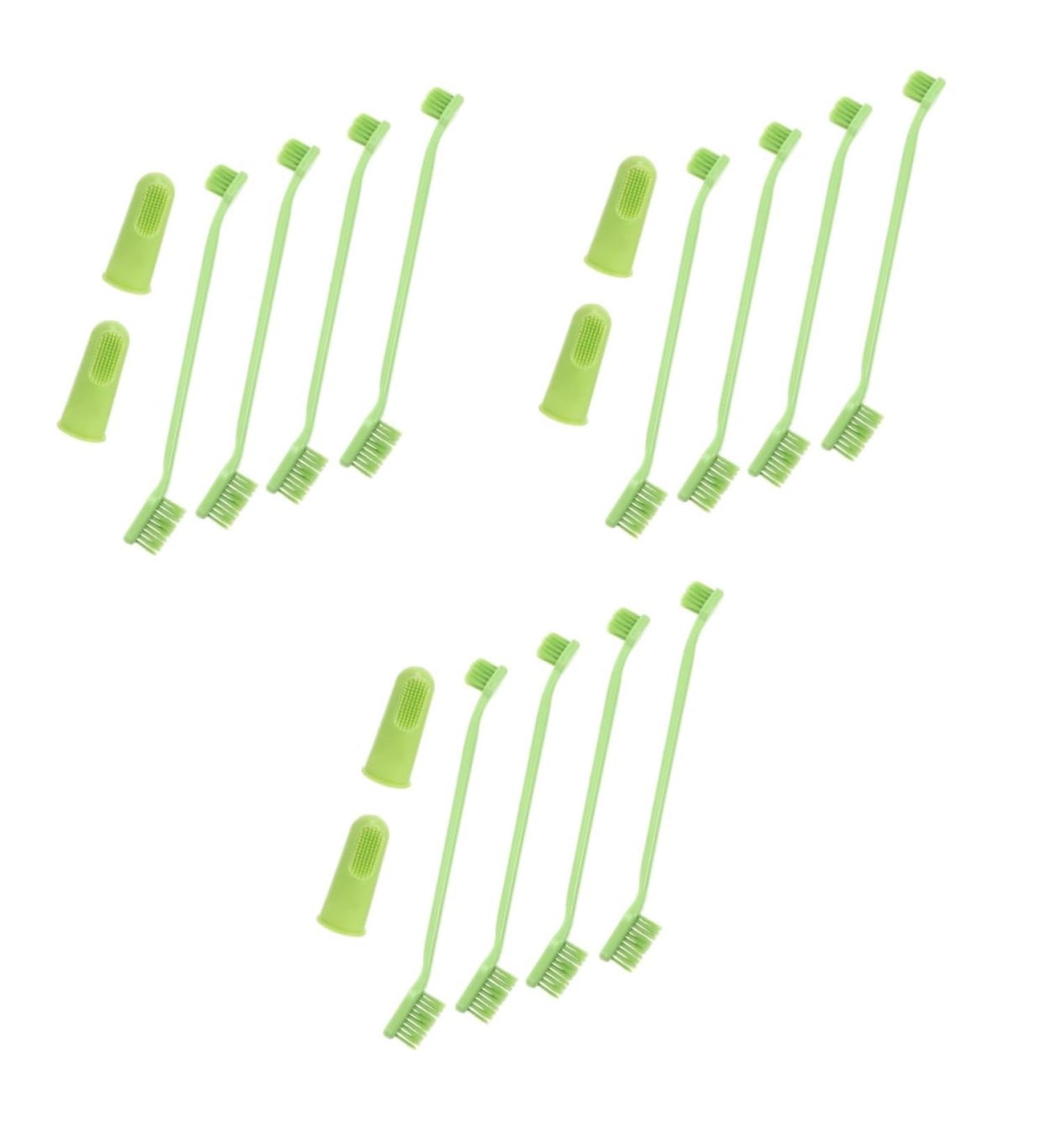 GANAZONO 3 Sets Pet Toothbrush Toothpaste for Dogs Green Dog Toothbrush Pet Mouth Cleaning Tool Tools Pp - Buy Online on SooperMarket.com
