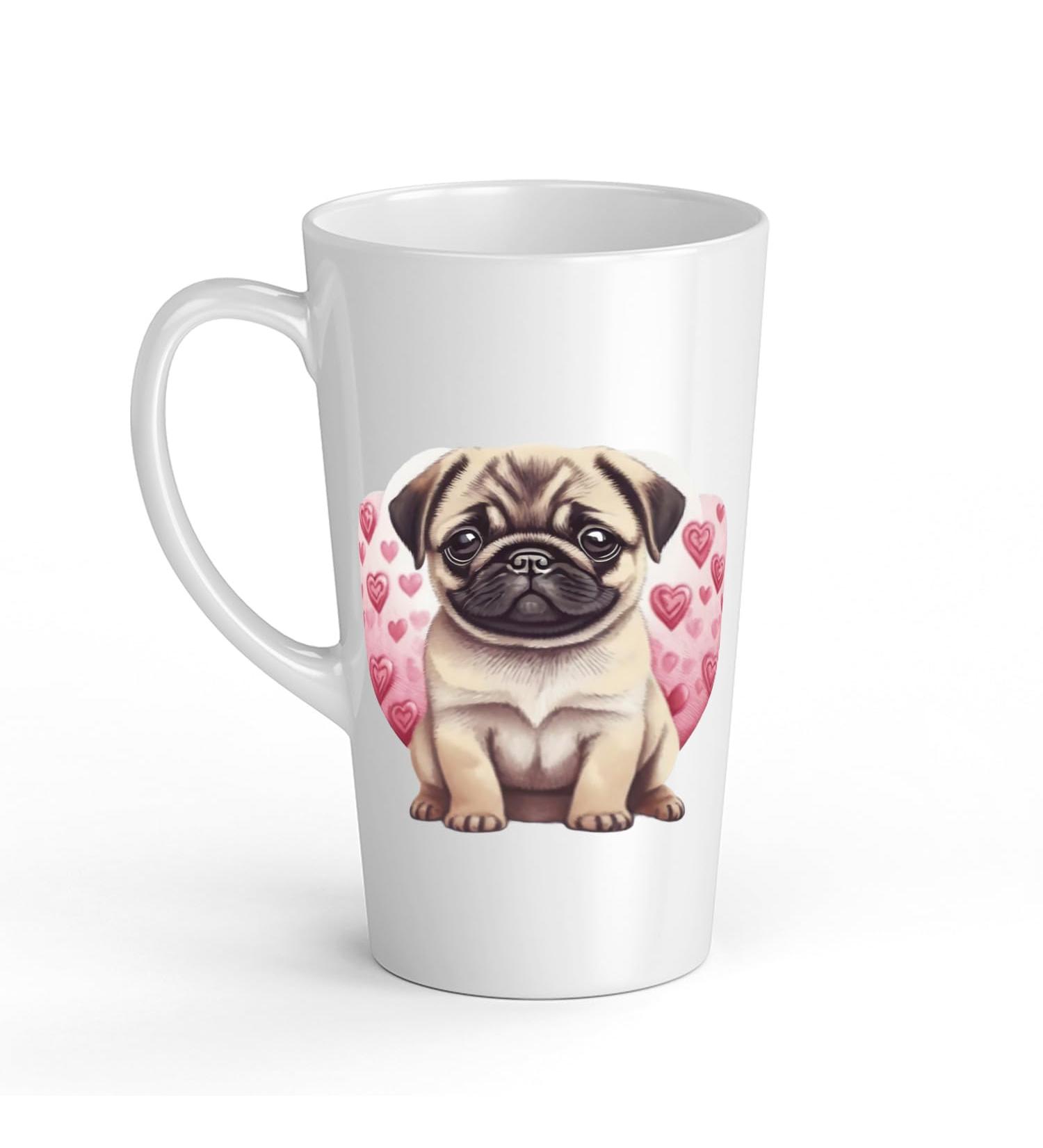 White Ceramic Baby Carlin Mug - Large 483 ml Perfect for Hot Chocolate or Milk Fun and Easy to Use