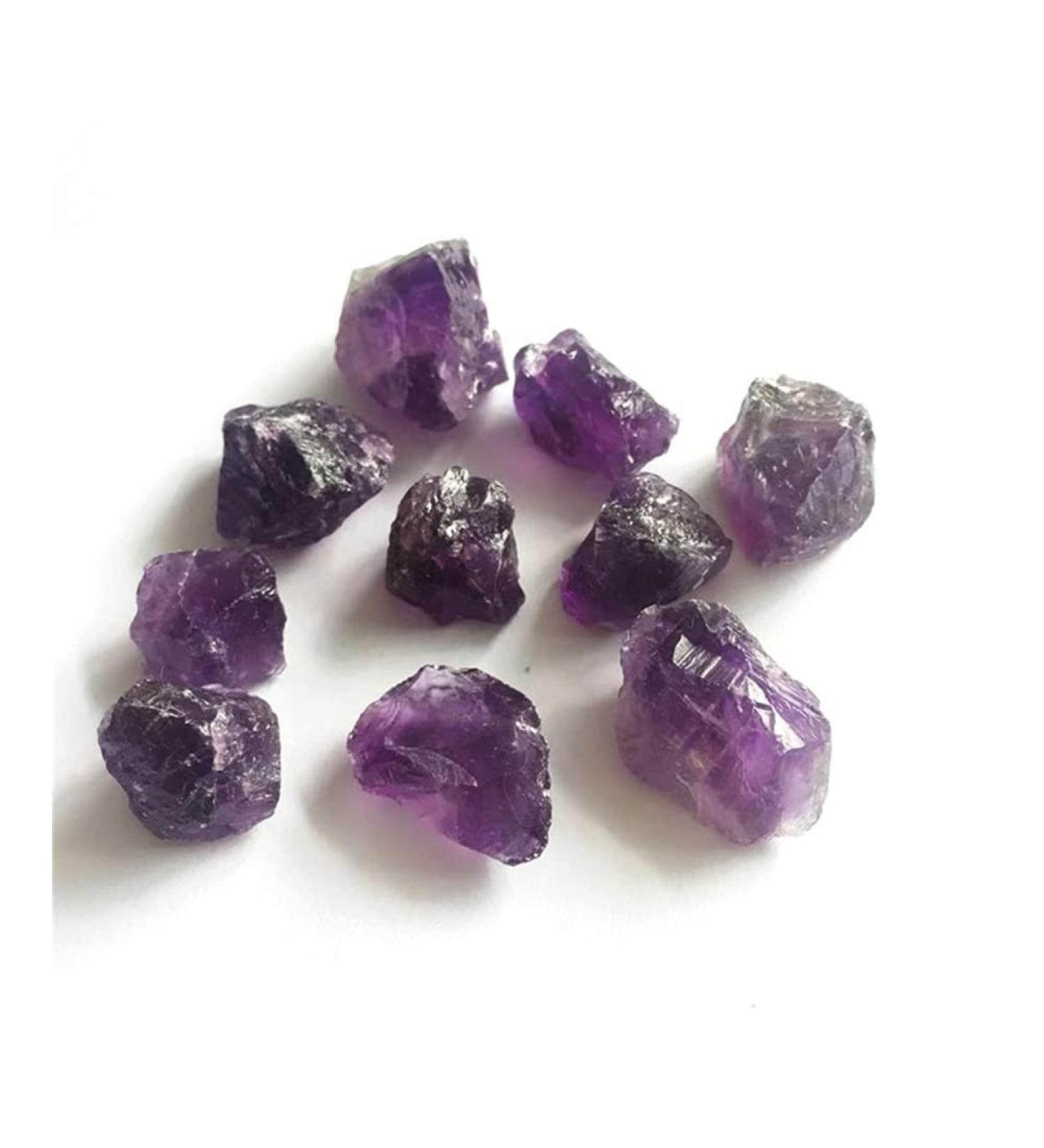 Crystal 10pcs Natural Raw Amethyst Crystal for Stones - Buy Online on SooperMarket.com