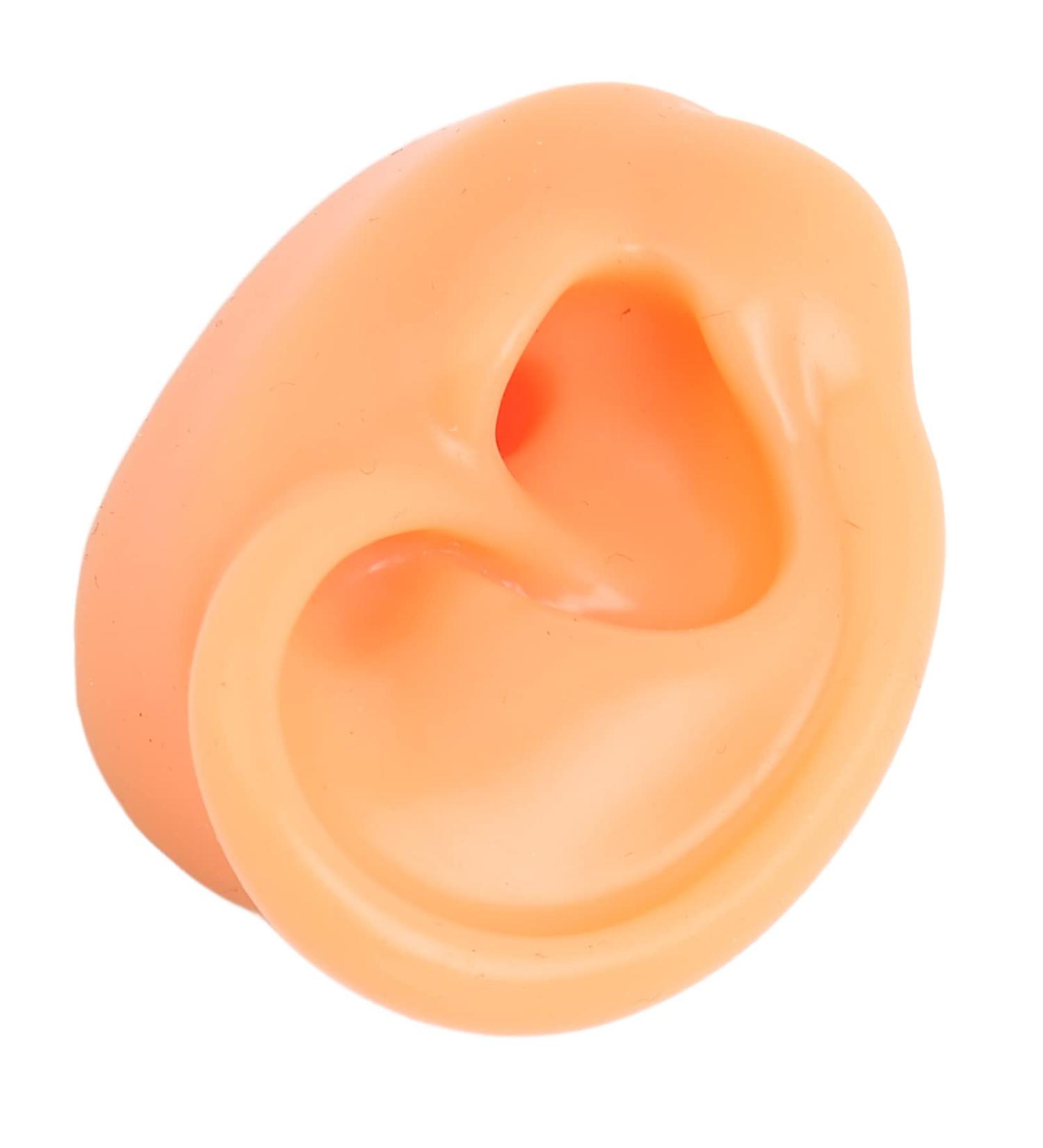 Flexible Silicone Human Ear Model for Displaying Earrings - Reusable Fake Ear Right Side - Buy Online on SooperMarket.com