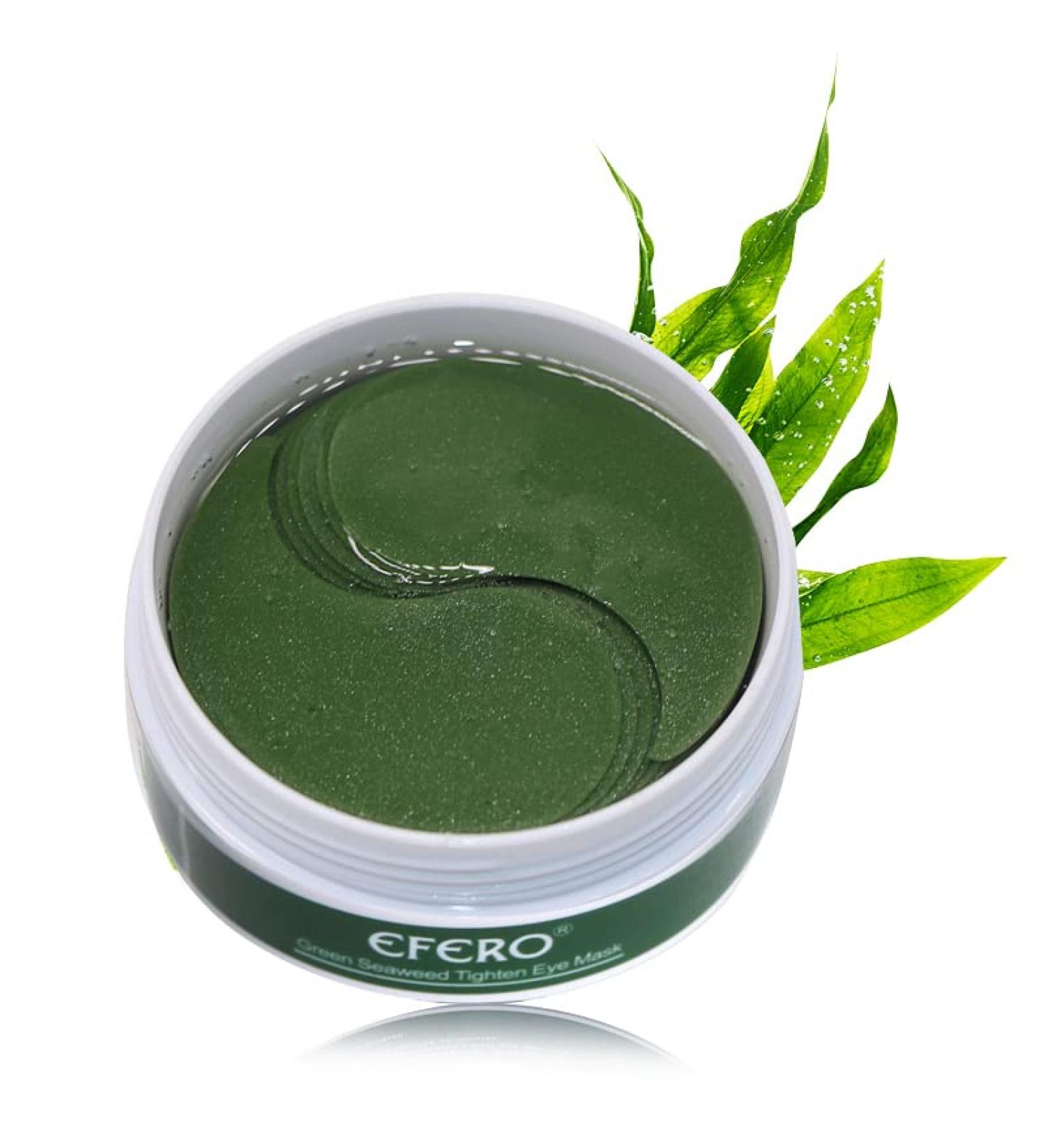 WALULAN Green Eye Mask - 60 Pcs - Anti-Wrinkle Treatment for Puffy Eyes, Dark Circles, Fine Lines - Moisturizing Collagen Eye Patches - Buy Online on SooperMarket.com