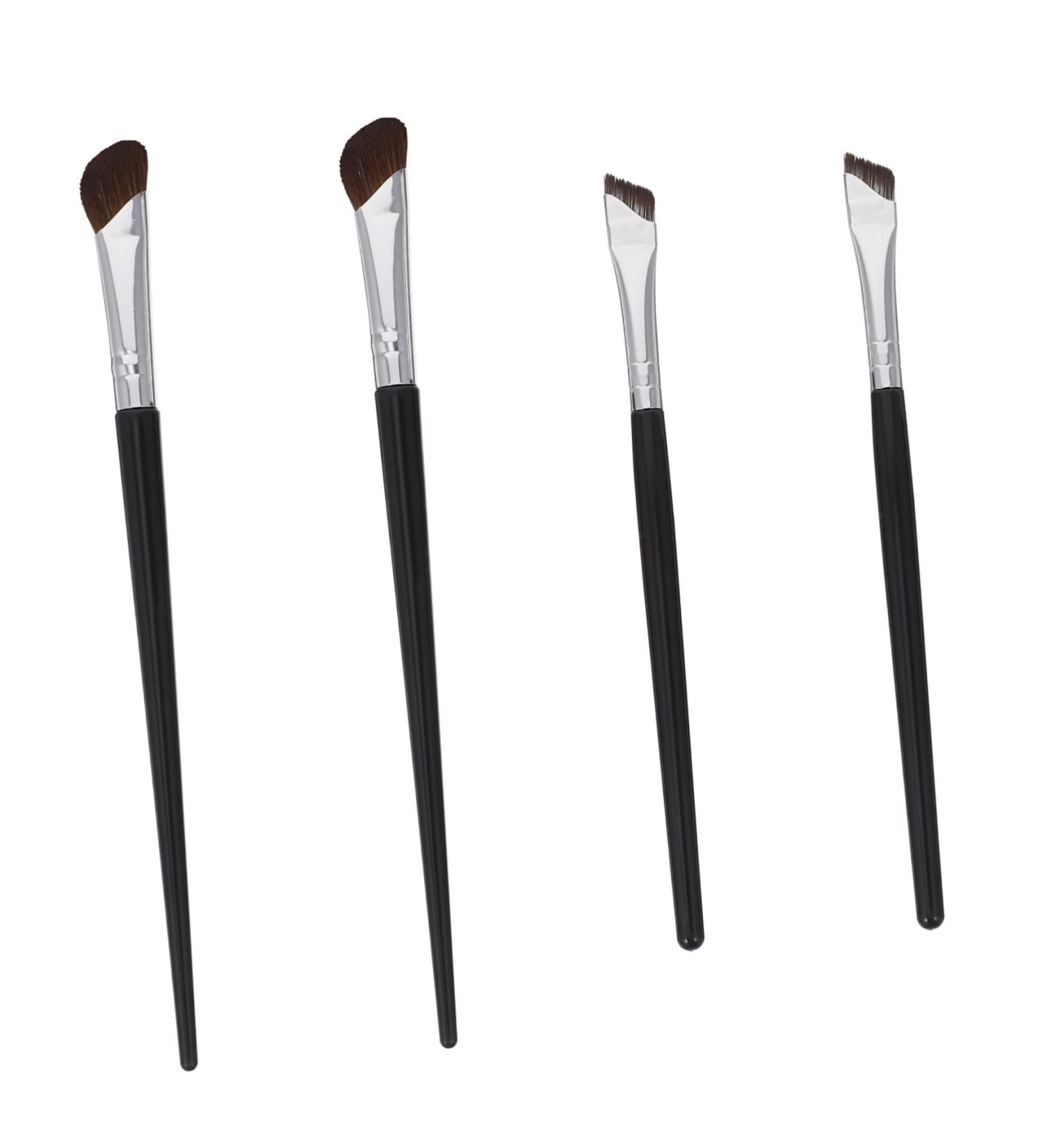 Mikinona 4 Pcs Cosmetic Brush Eye Makeup Eyeshadow Brush Eyeliner Brush Angled Makeup Brush Brow Nylon - Buy Online on SooperMarket.com
