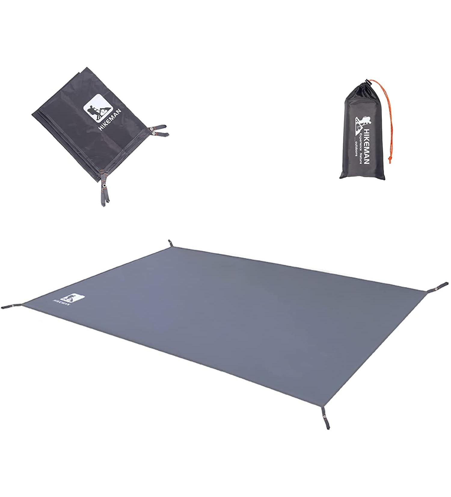 Tent Footprint Camping Tarp Waterproof - Ultralight Ground Mat for Picnic, Hiking - Grey 180x210cm - Buy Online on SooperMarket.com