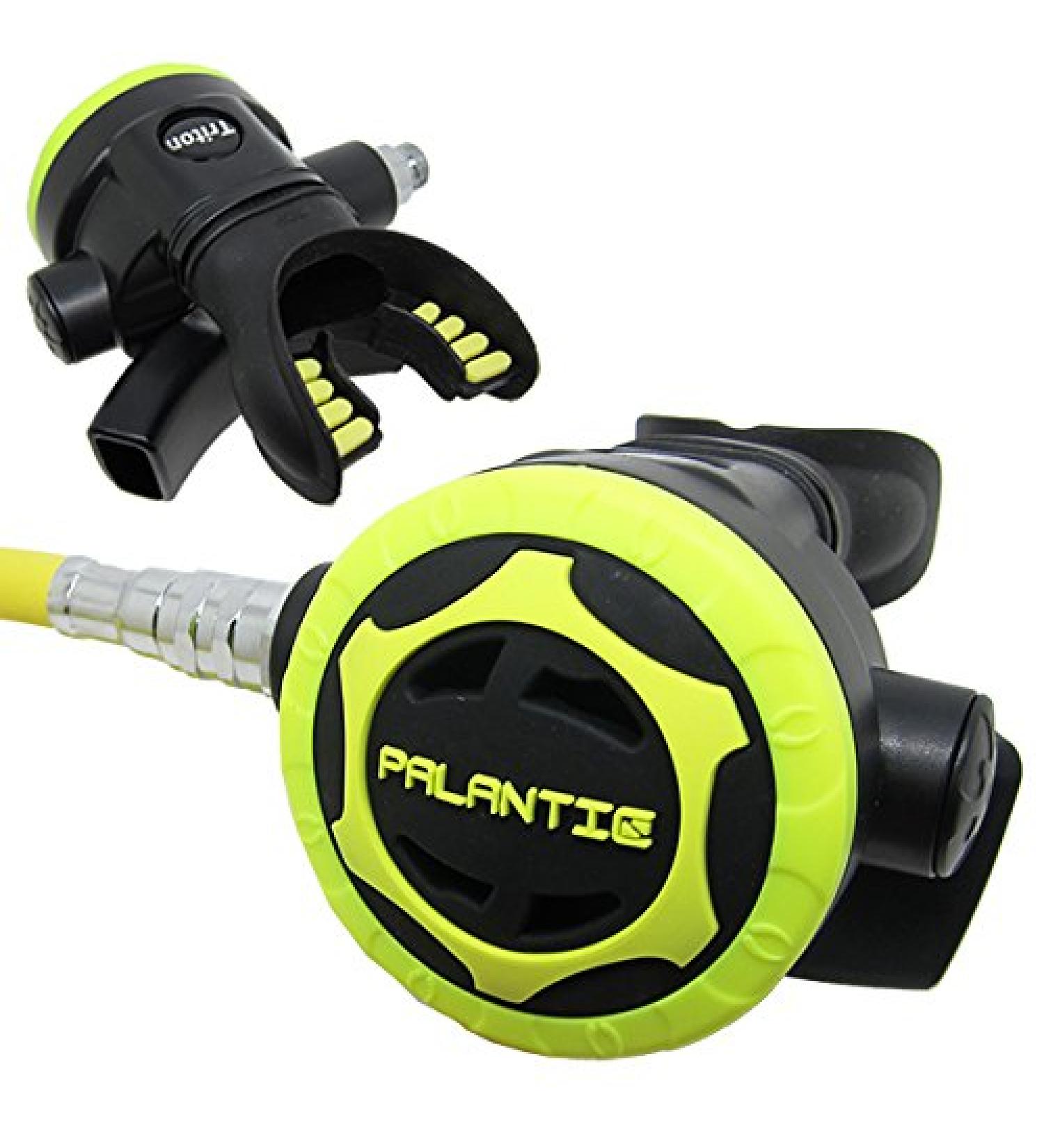 Scuba Choice Palantic AS206 Black/Yellow Second Stage Regulator Octopus with 36" 350PSI Hose